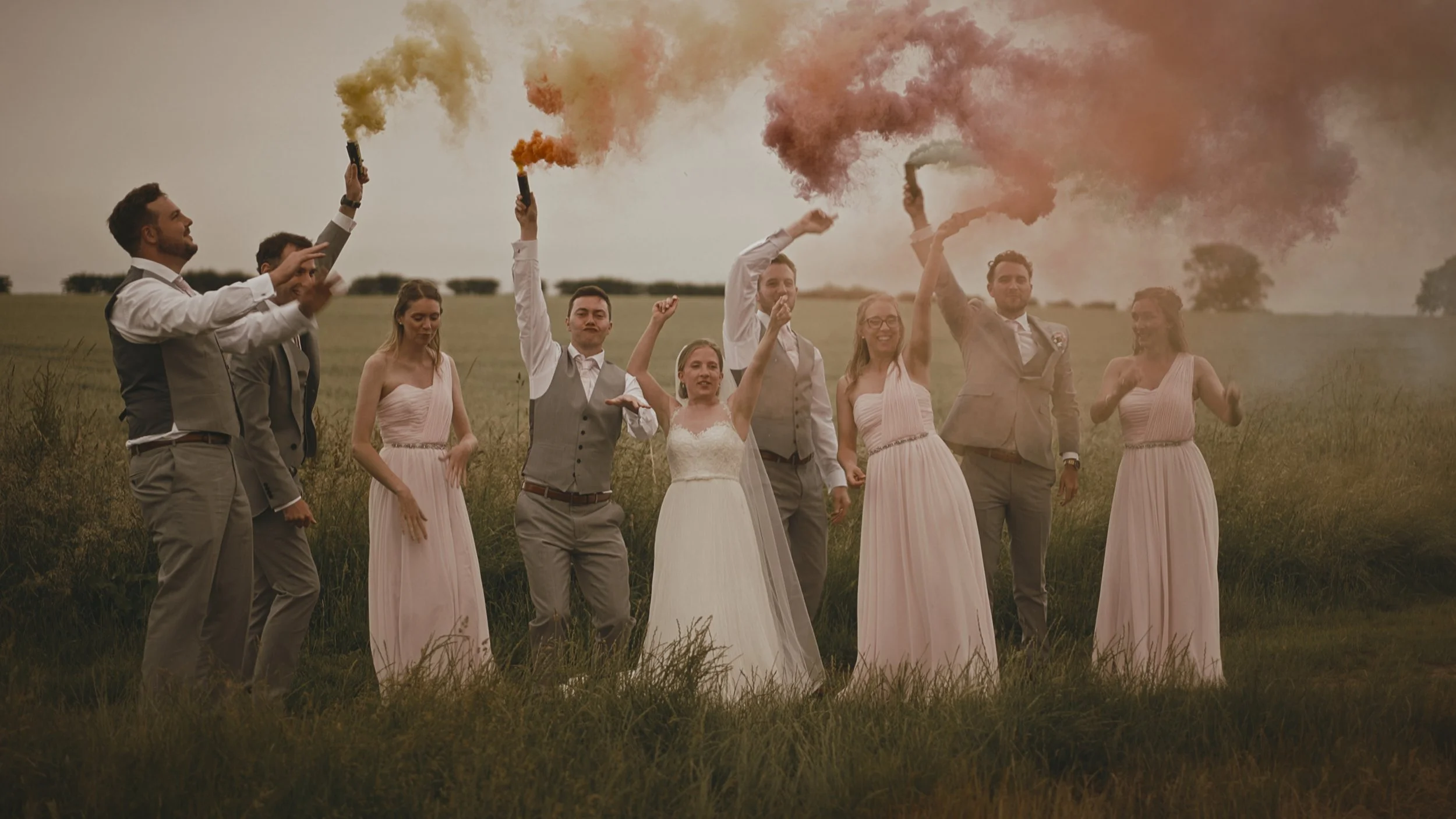 An image of a wedding in Norfolk, captured by wedding videographer Luke Batchelor Productions.