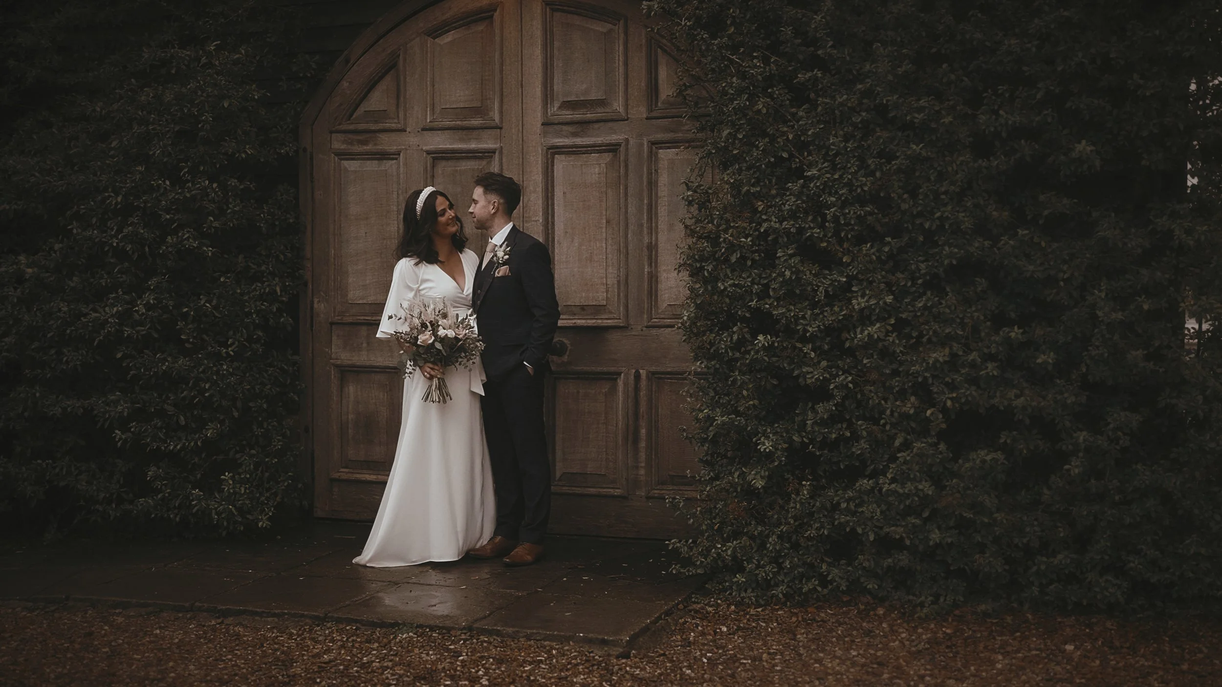 An image of a wedding at Winters Barns, captured by Kent wedding videographer Luke Batchelor Productions.