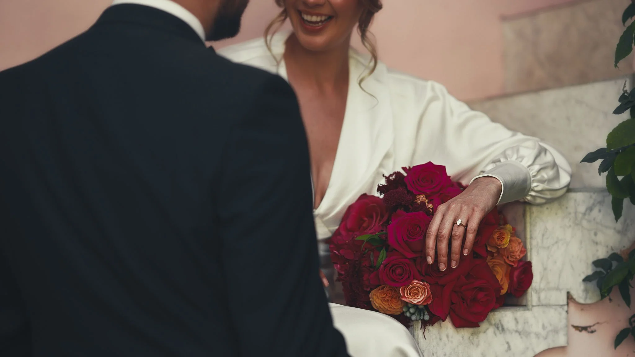 A wedding videography shot from a luxury black-tie wedding at Port Lympne Hotel, captured by videographer Luke Batchelor Productions.