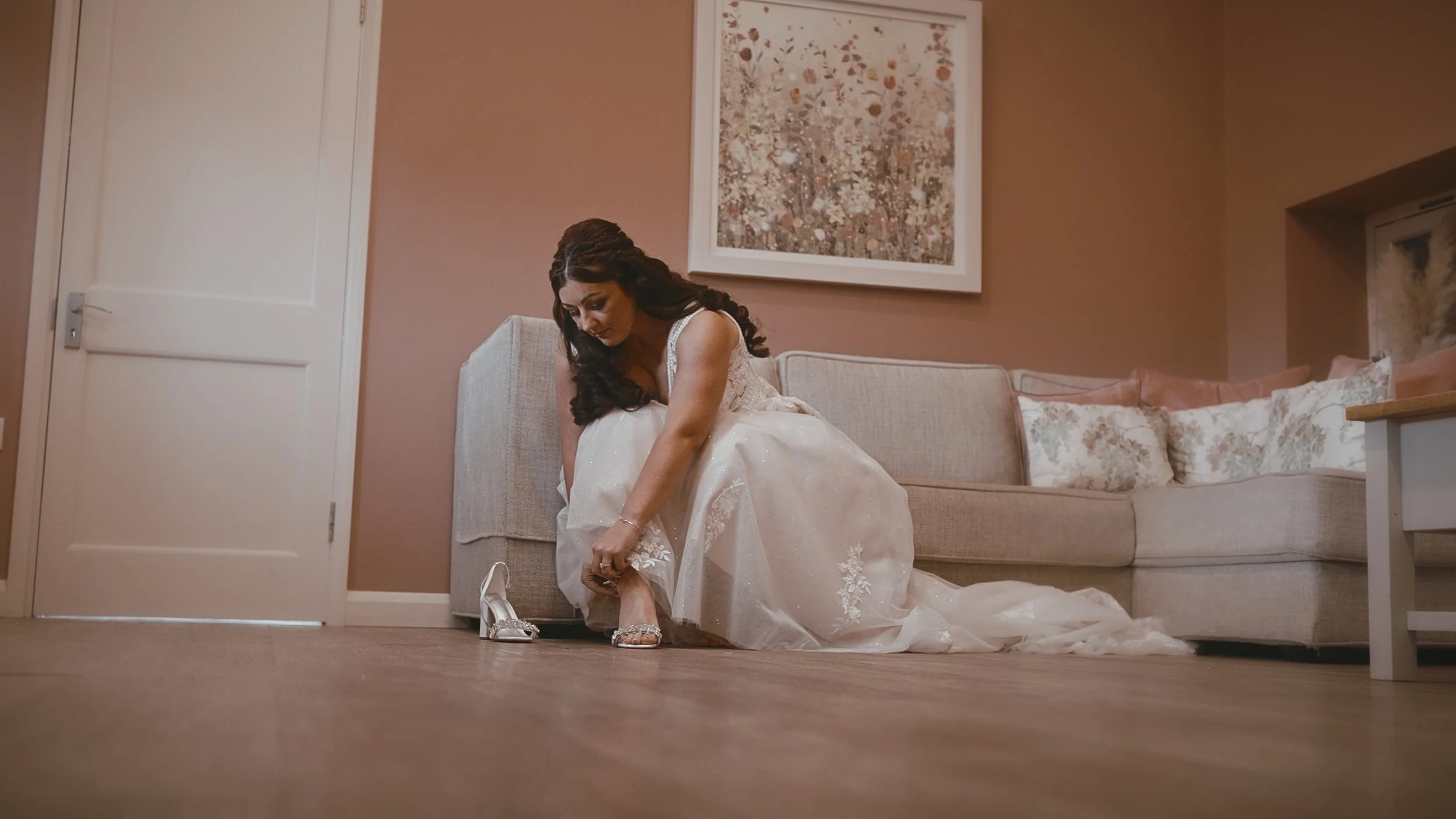 An image of a wedding at Winters Barns, captured by Kent wedding videographer Luke Batchelor Productions.