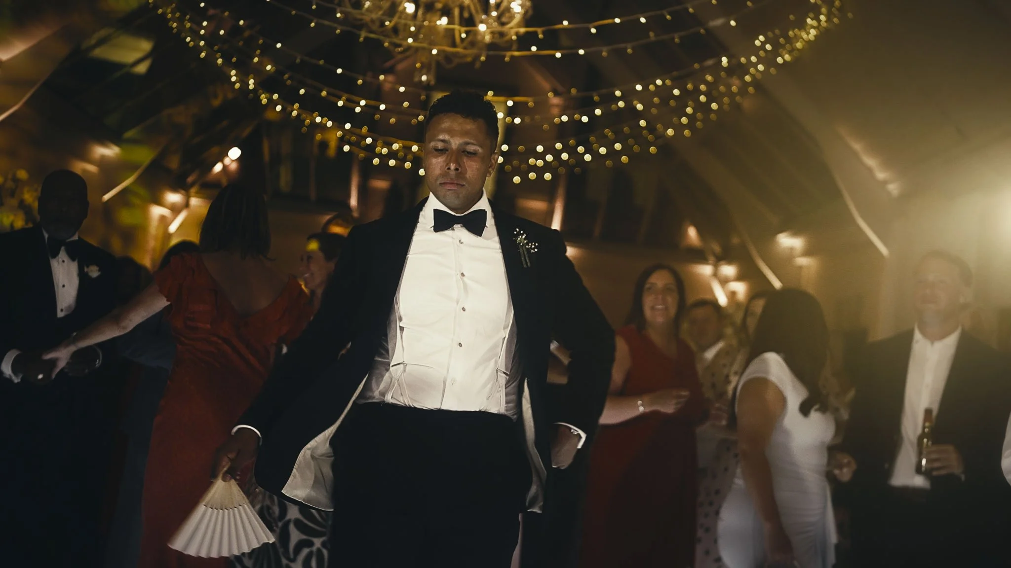 A cinematic wedding videography shot from a Pylewell Park wedding in Hampshire, captured by Luke Batchelor Productions.