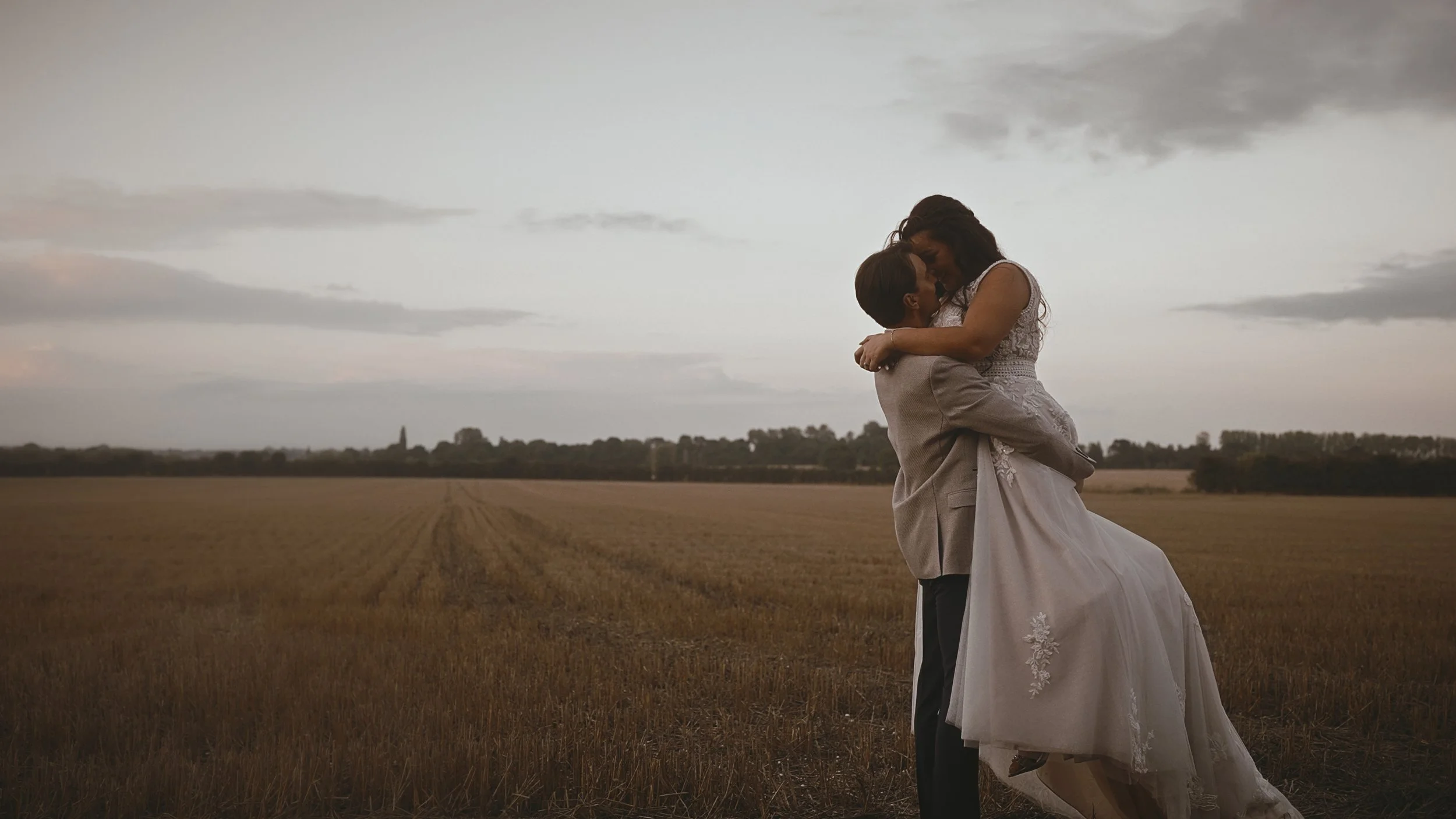 An image of a wedding at Winters Barns, captured by Kent wedding videographer Luke Batchelor Productions.