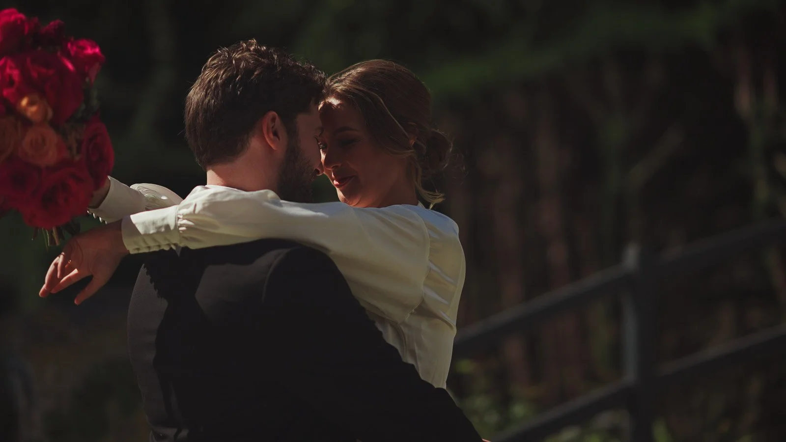 Couple portrait with controlled movement and editorial direction