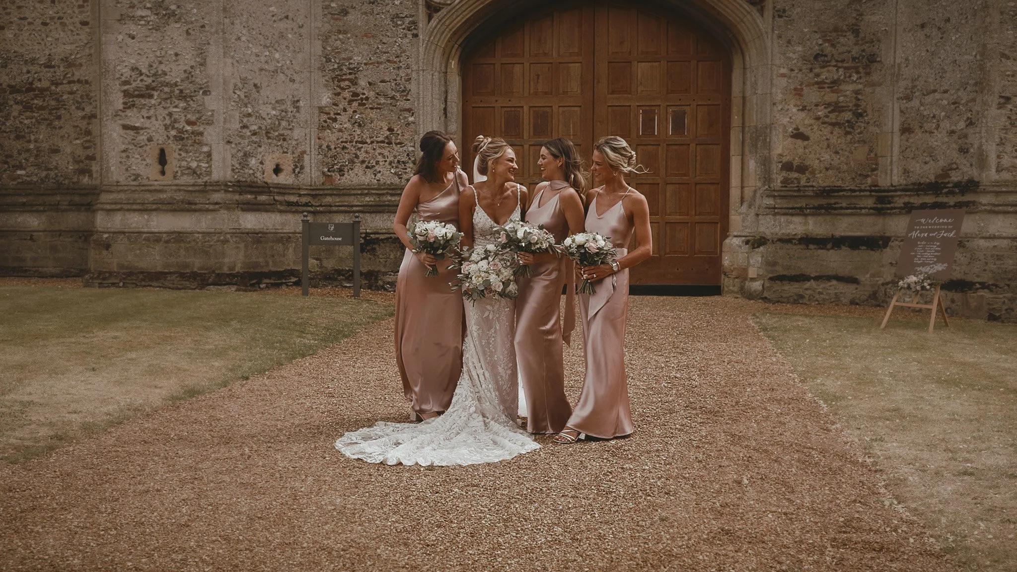 An image of a wedding in Norfolk, captured by wedding videographer Luke Batchelor Productions.