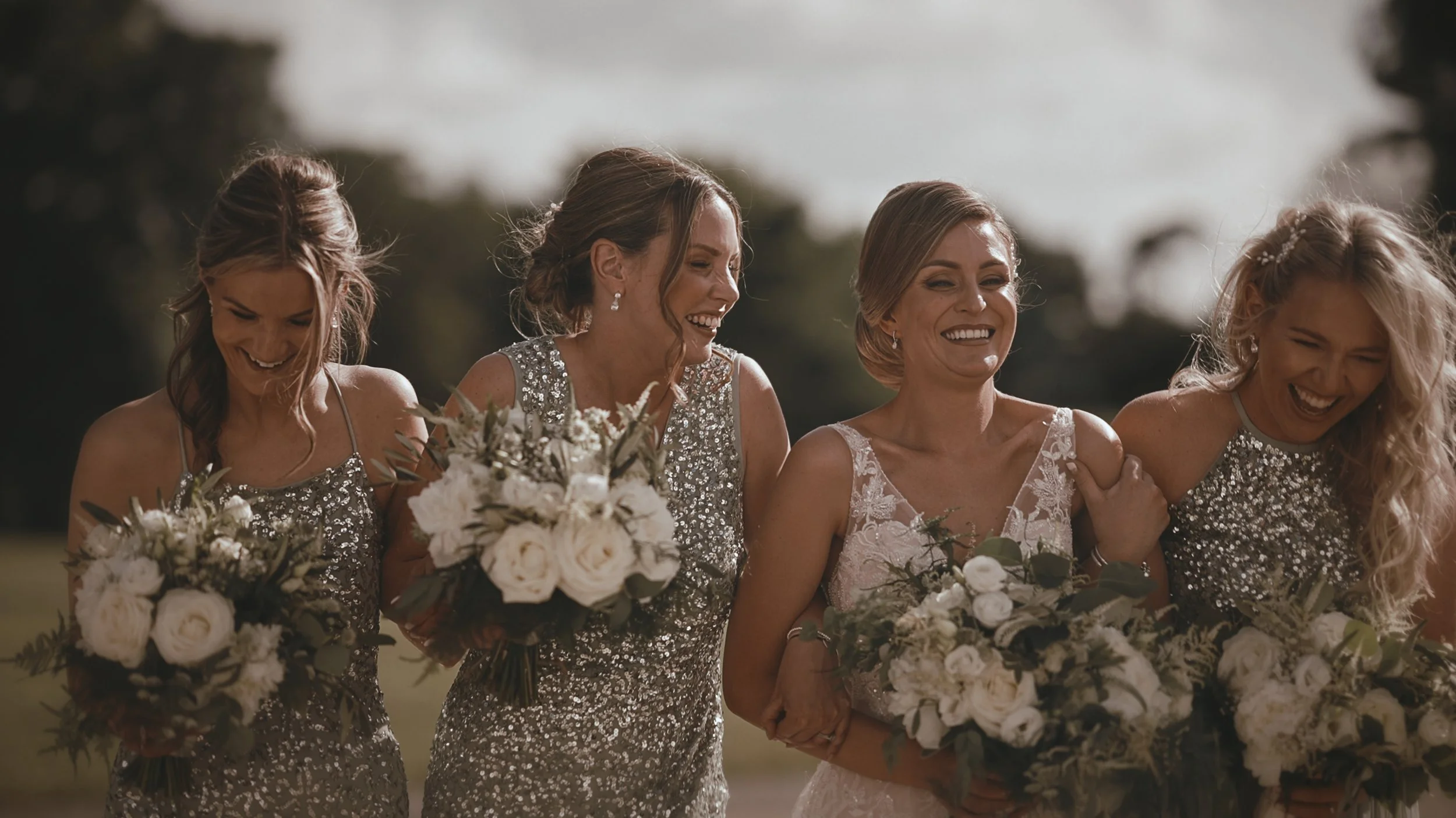 A cinematic wedding videography shot from an Oxfordshire wedding, captured by videographer Luke Batchelor Productions.