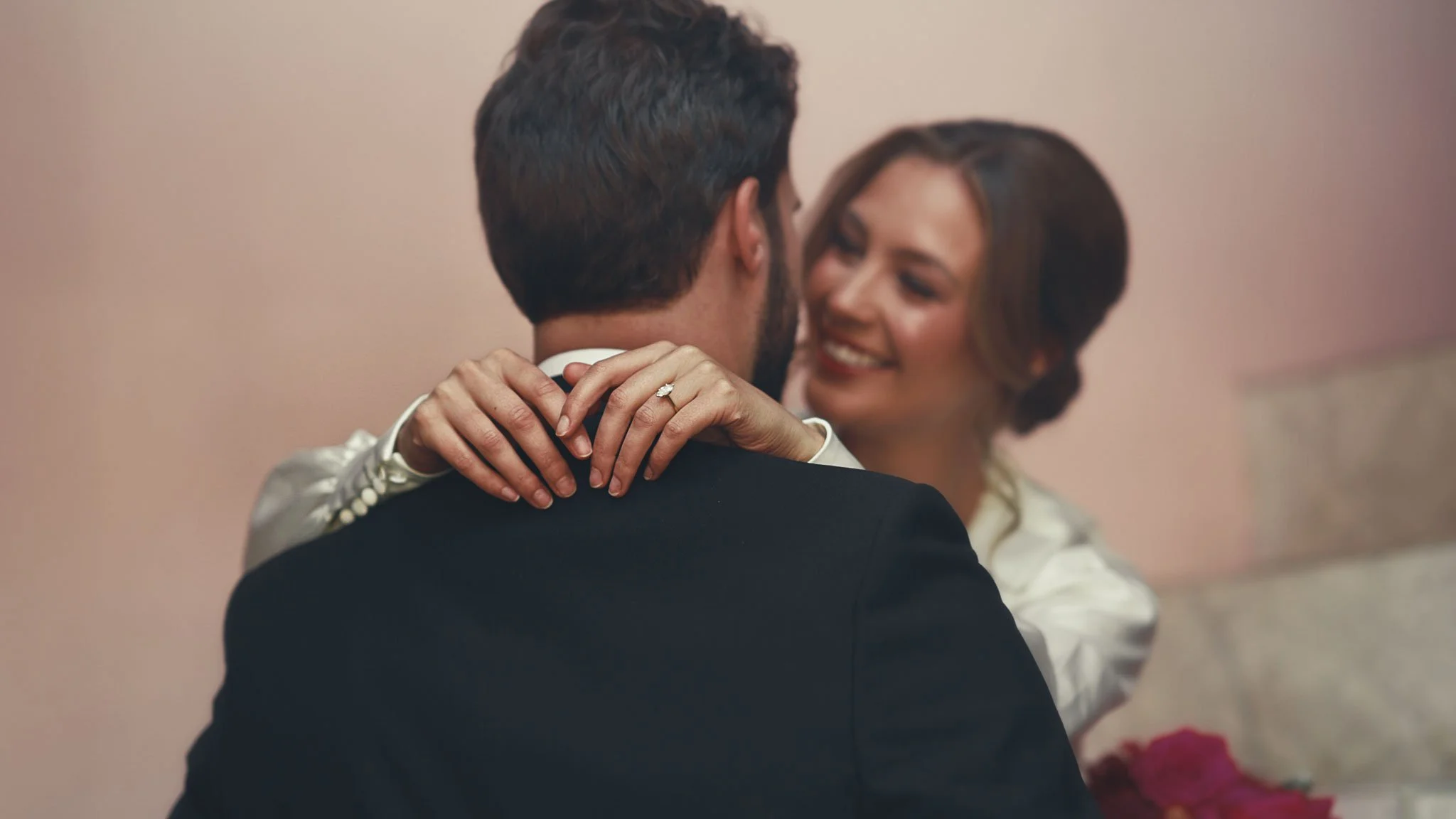 A wedding videography shot from a luxury black-tie wedding at Port Lympne Hotel, captured by videographer Luke Batchelor Productions.