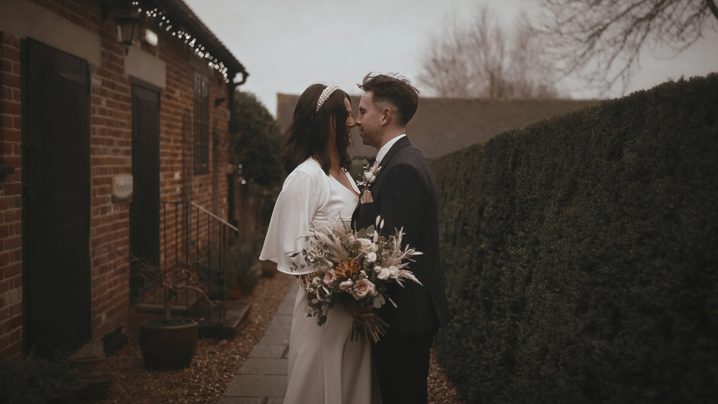 An image of a wedding at Winters Barns, captured by Kent wedding videographer Luke Batchelor Productions.