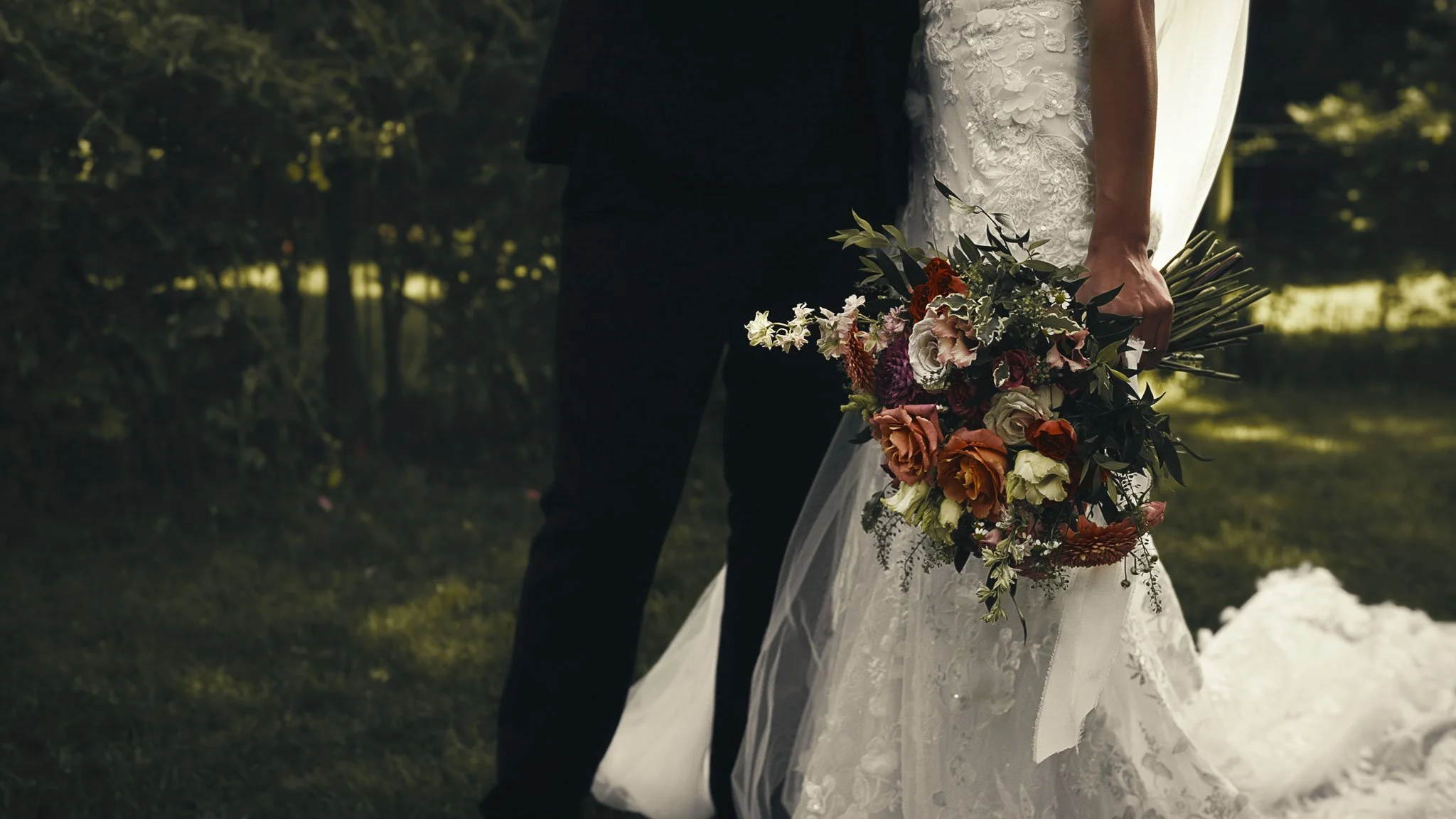A cinematic wedding videography shot from a Pylewell Park wedding in Hampshire, captured by Luke Batchelor Productions.