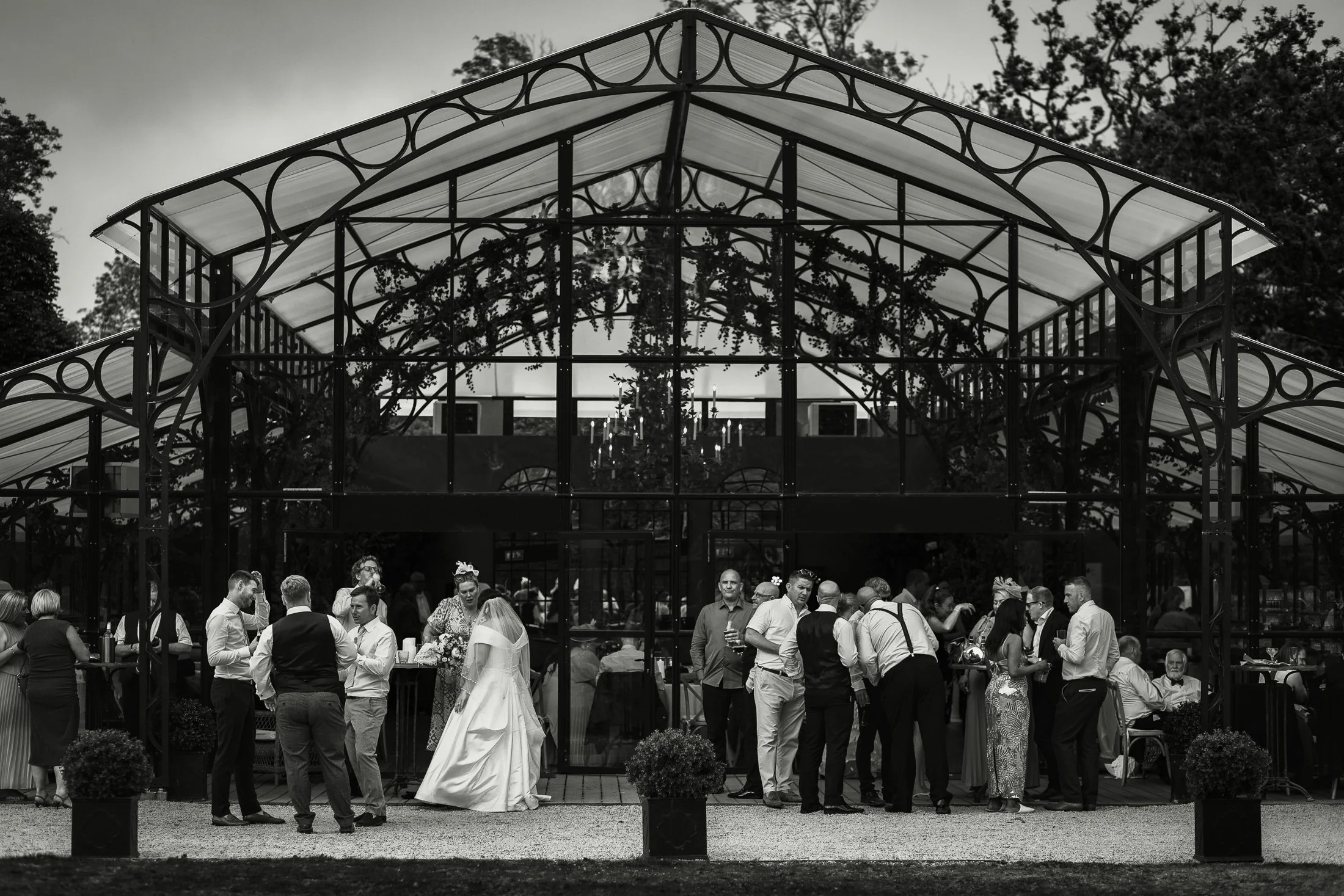 A port lympne wedding reception at the Glass Orangery.