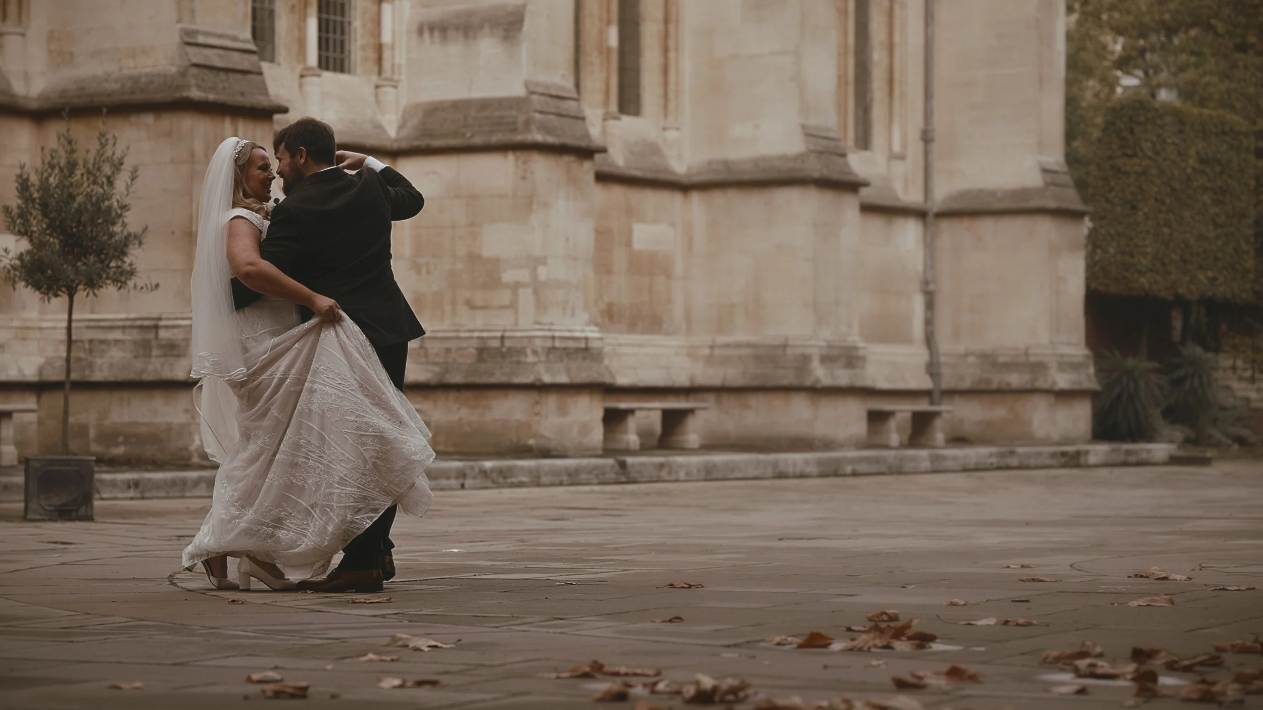 An image from a Holkham Hall wedding film, captured by Norfolk wedding videographer Luke Batchelor Productions.