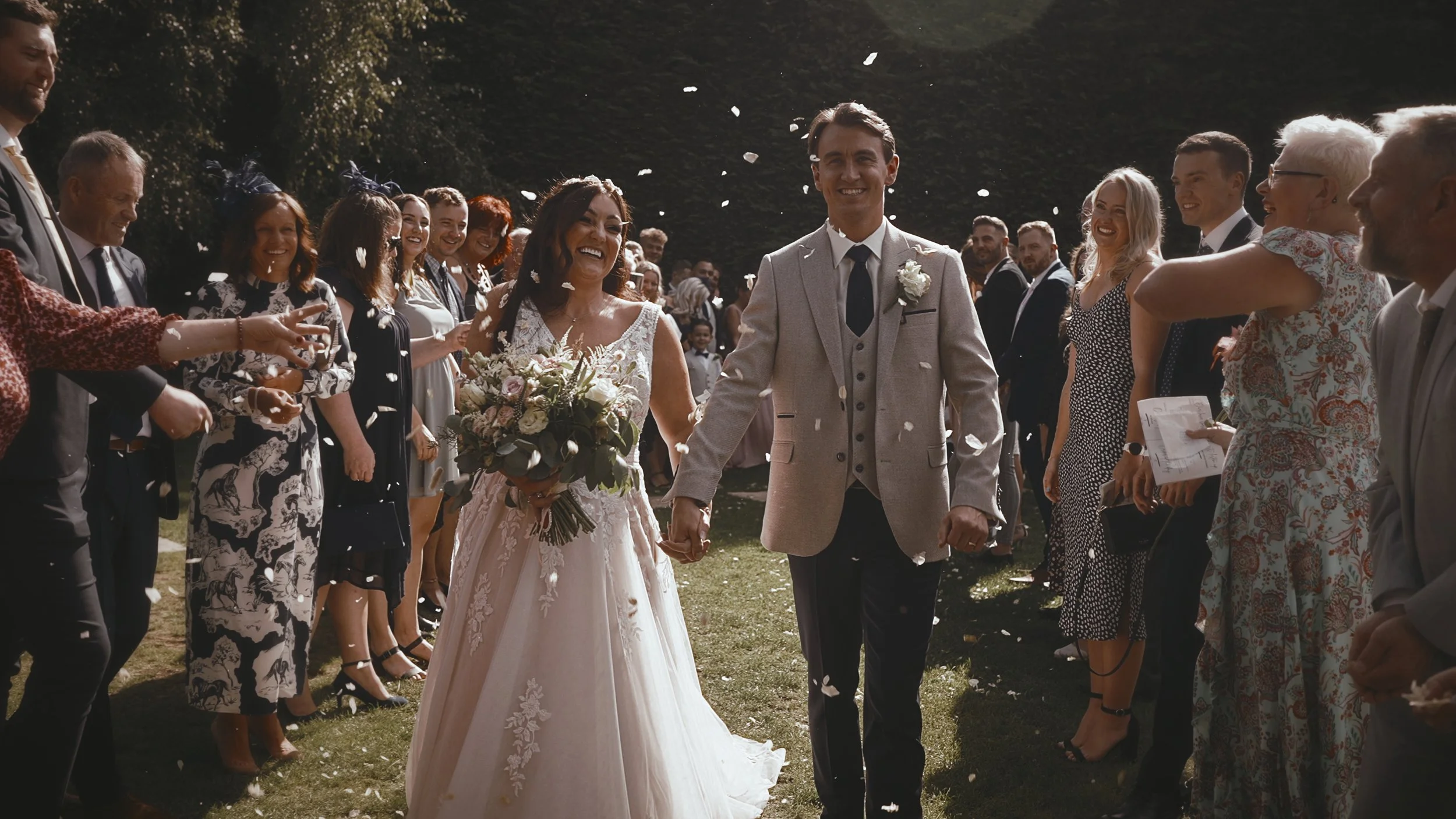 An image of a wedding at Winters Barns, captured by Kent wedding videographer Luke Batchelor Productions.