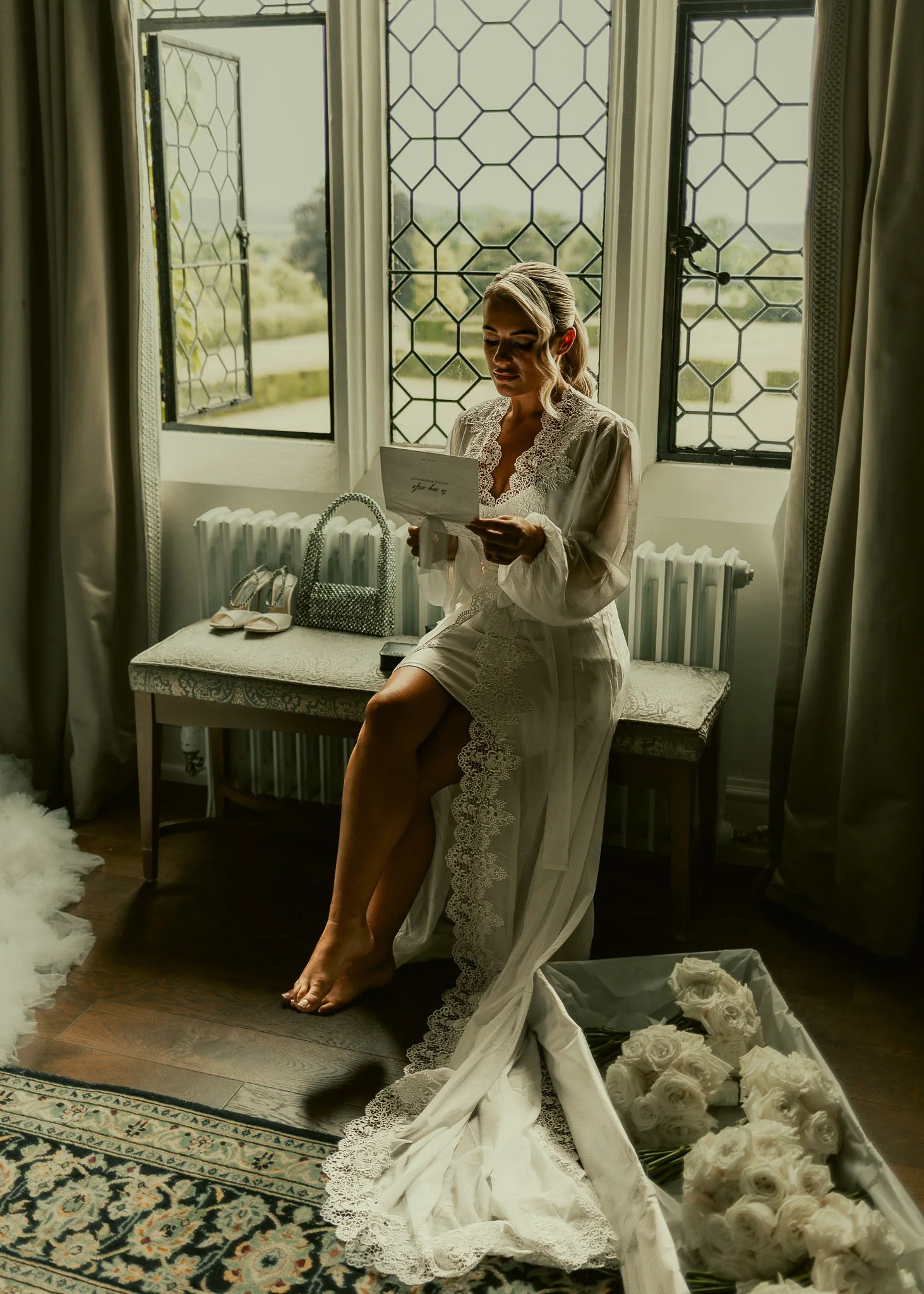 An image of a wedding at Eastwell Manor, captured by wedding photographer and videographer Luke Batchelor Productions.