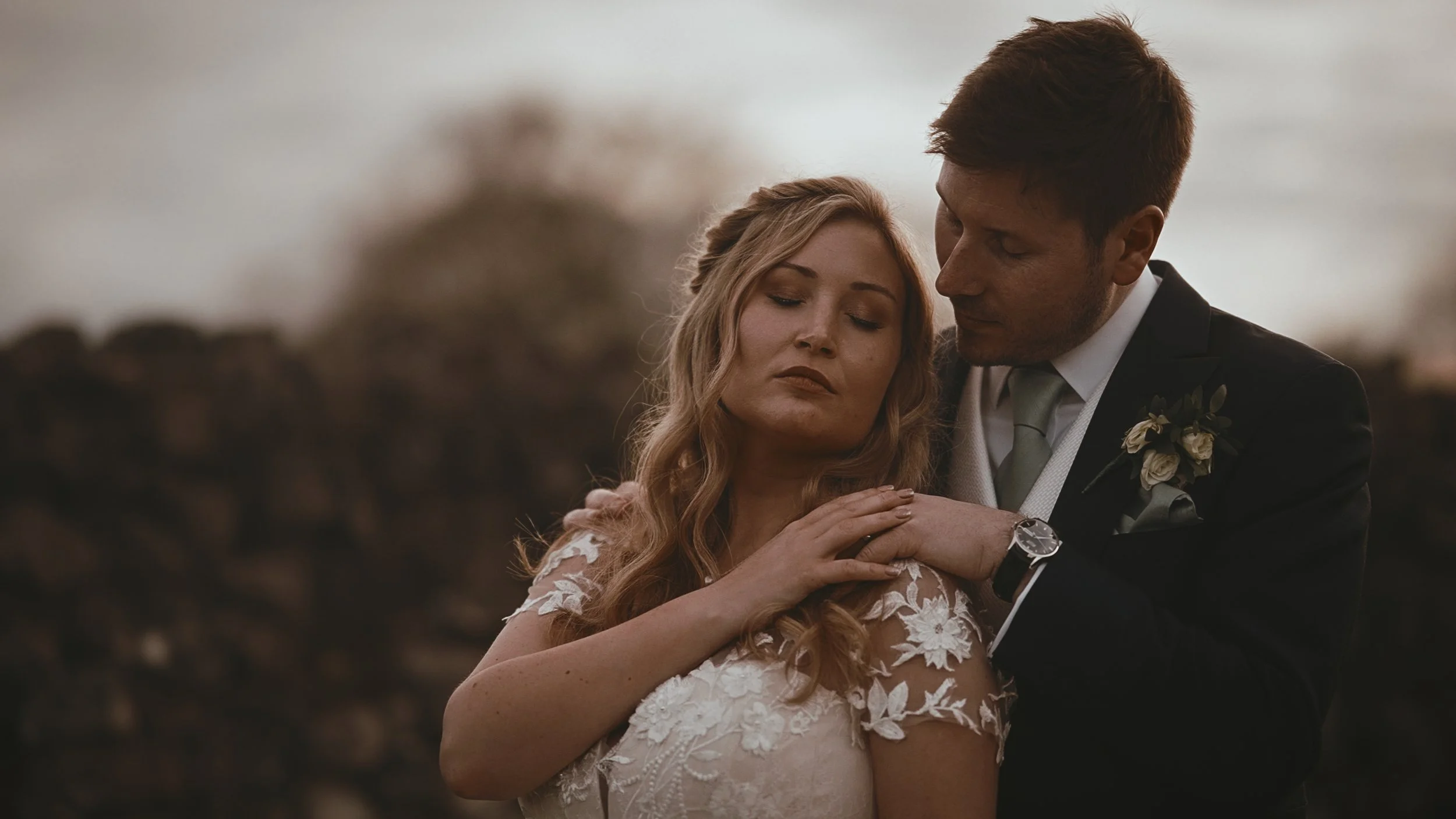 A cinematic wedding videography shot from a Pylewell Park wedding in Hampshire, captured by Luke Batchelor Productions.