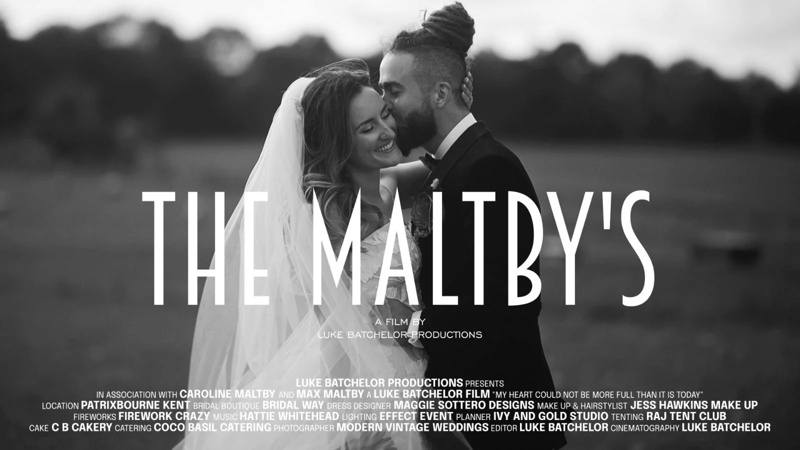 A cionematic wedding film about a transatlantic love story, with a bride from California and a groom from the UK.