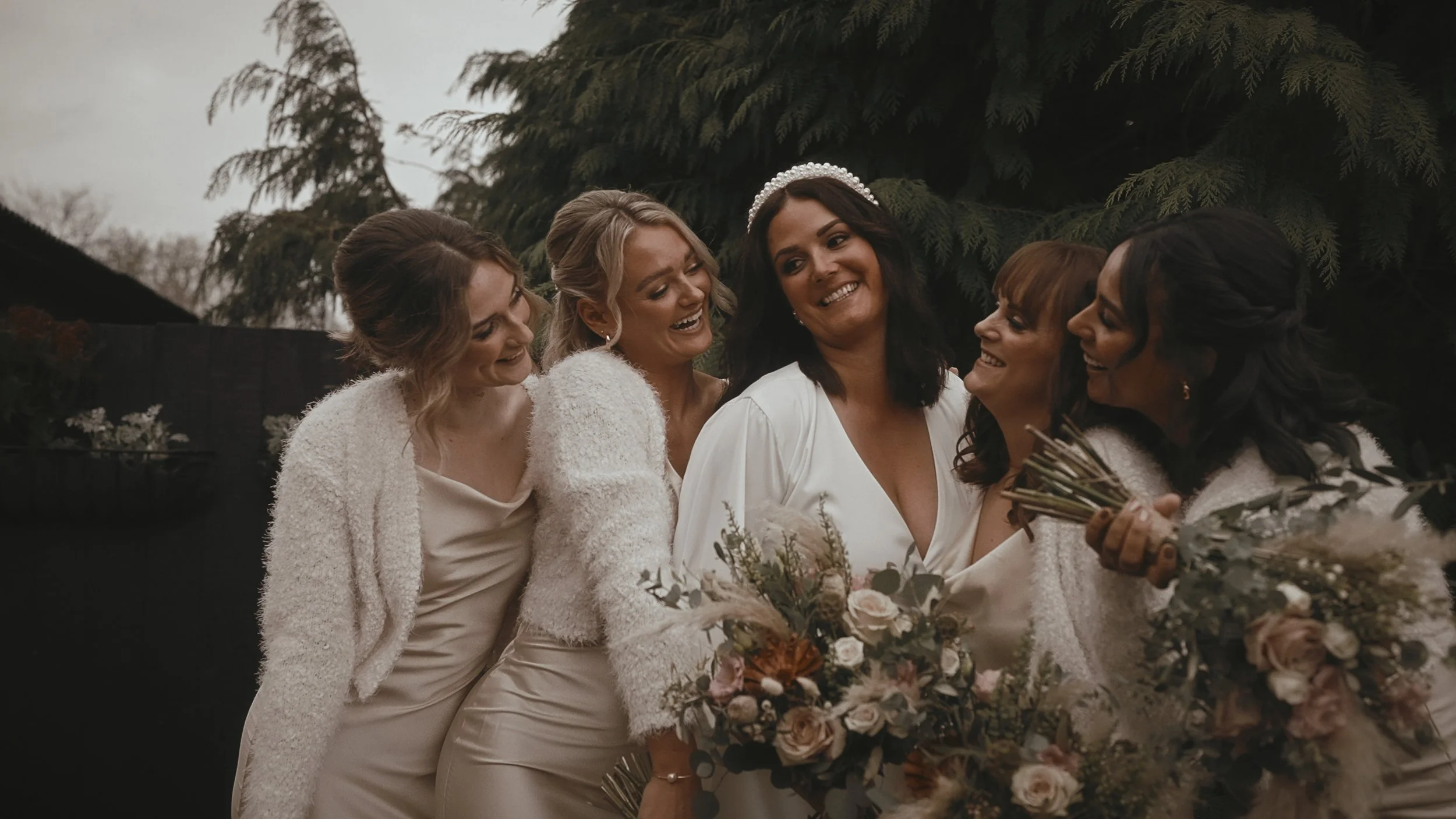 An image of a wedding at Winters Barns, captured by Kent wedding videographer Luke Batchelor Productions.