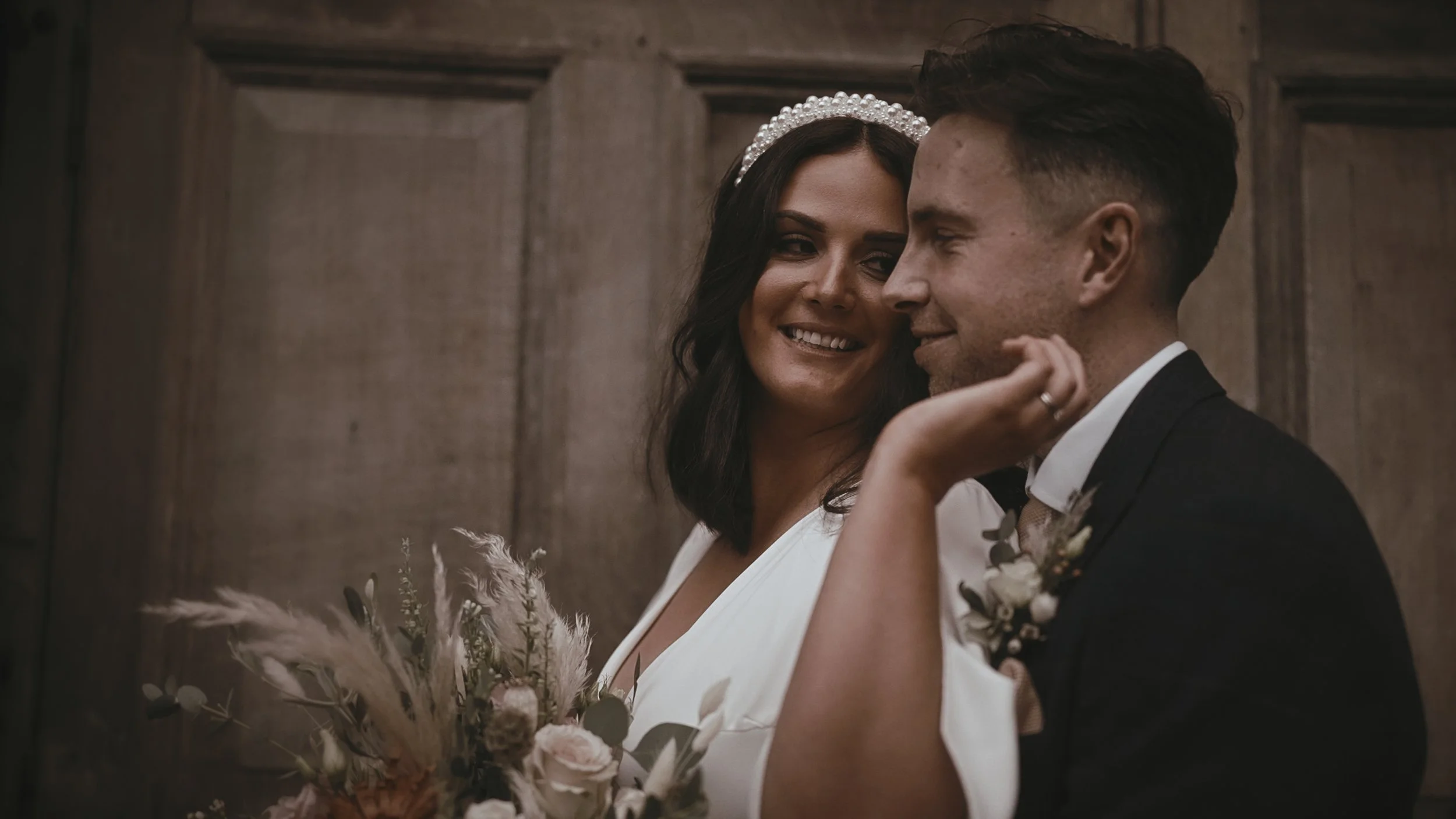 An image of a wedding at Winters Barns, captured by Kent wedding videographer Luke Batchelor Productions.