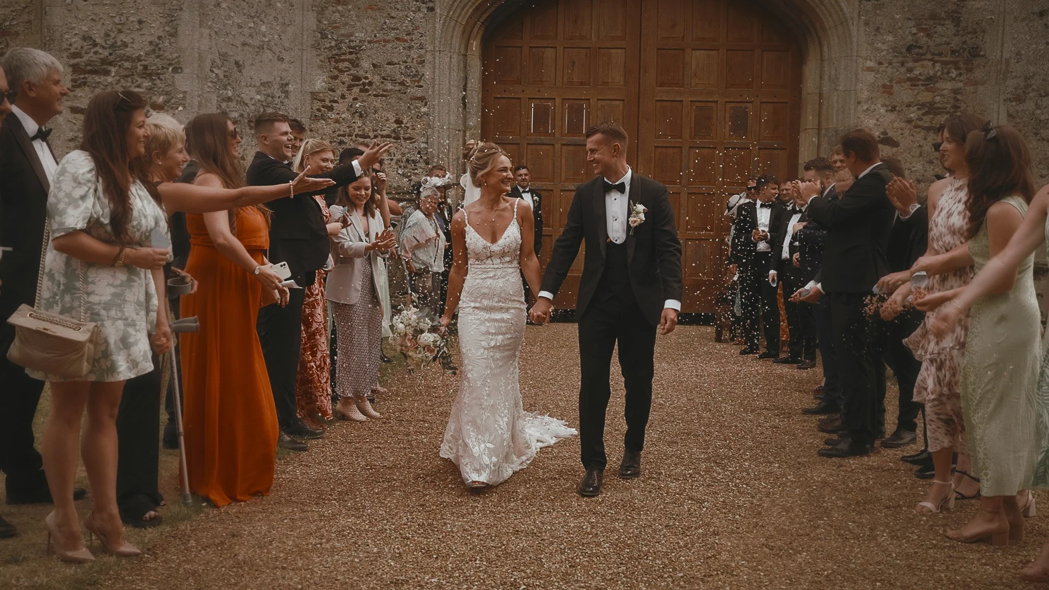 An image of a wedding in Norfolk, captured by wedding videographer Luke Batchelor Productions.