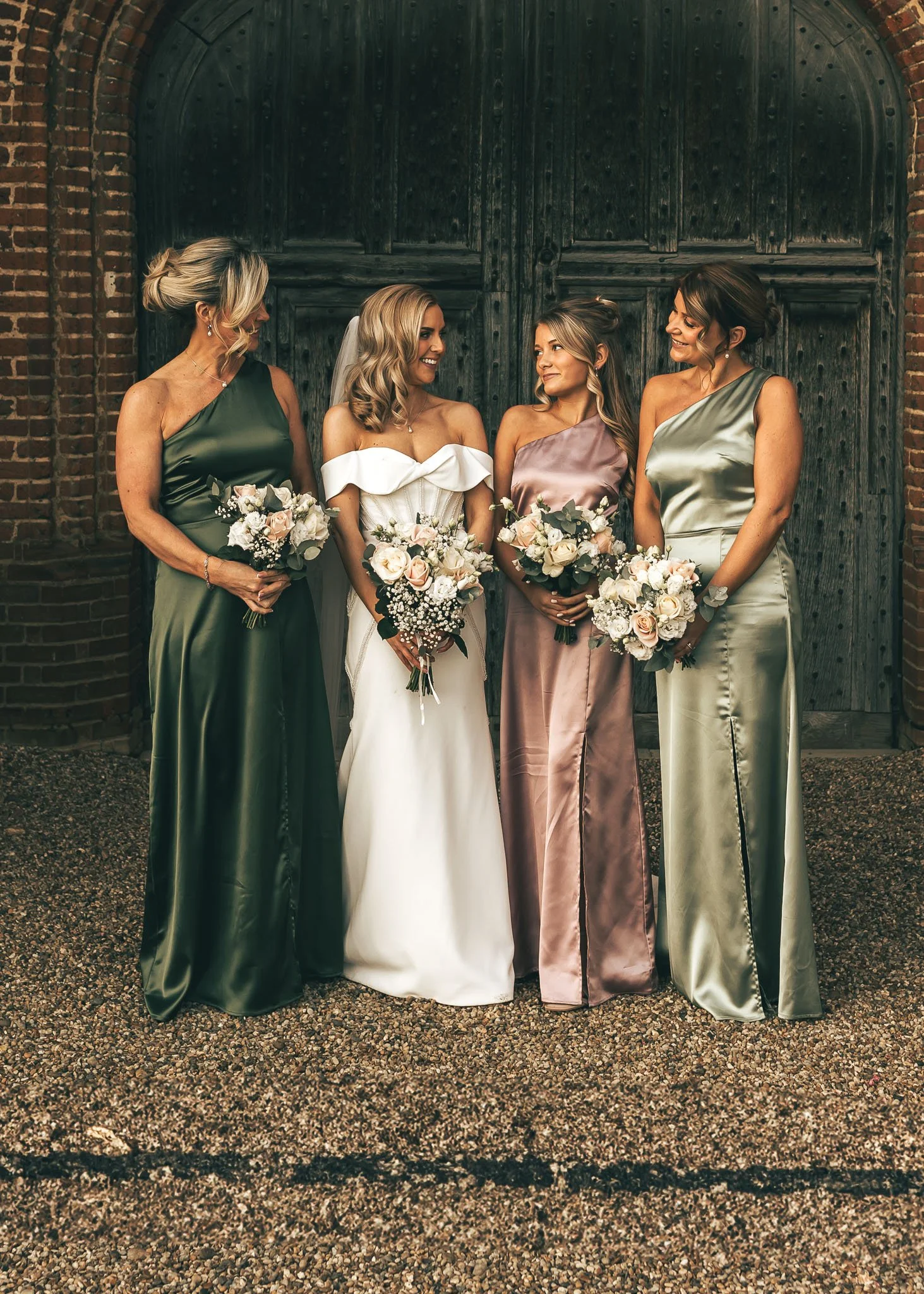 A luxury timeless wedding photograph in an editorial style, captured by wedding photographer Luke Batchelor Productions.
