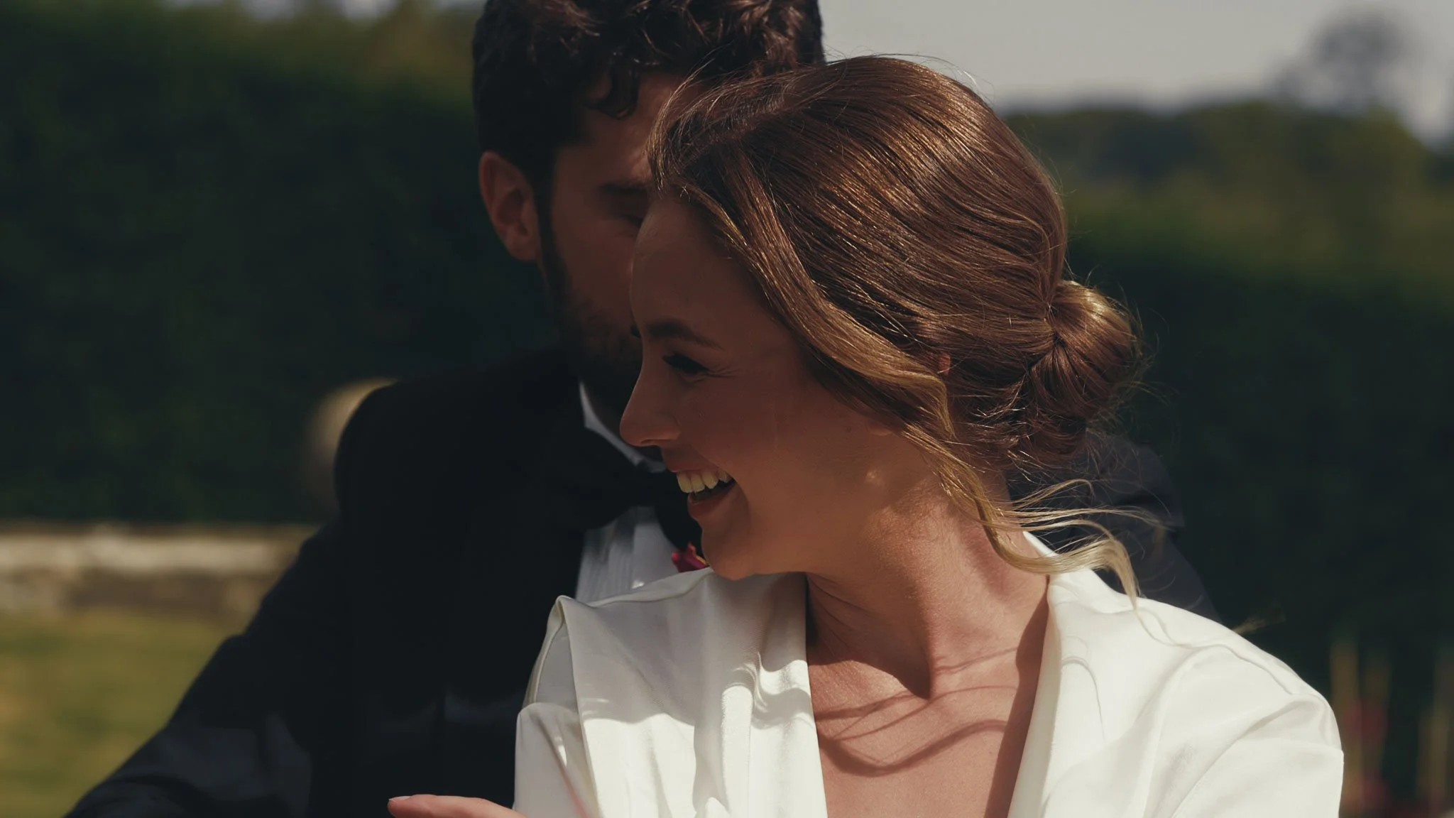 A wedding videography shot from a luxury black-tie wedding at Port Lympne Hotel, captured by videographer Luke Batchelor Productions.