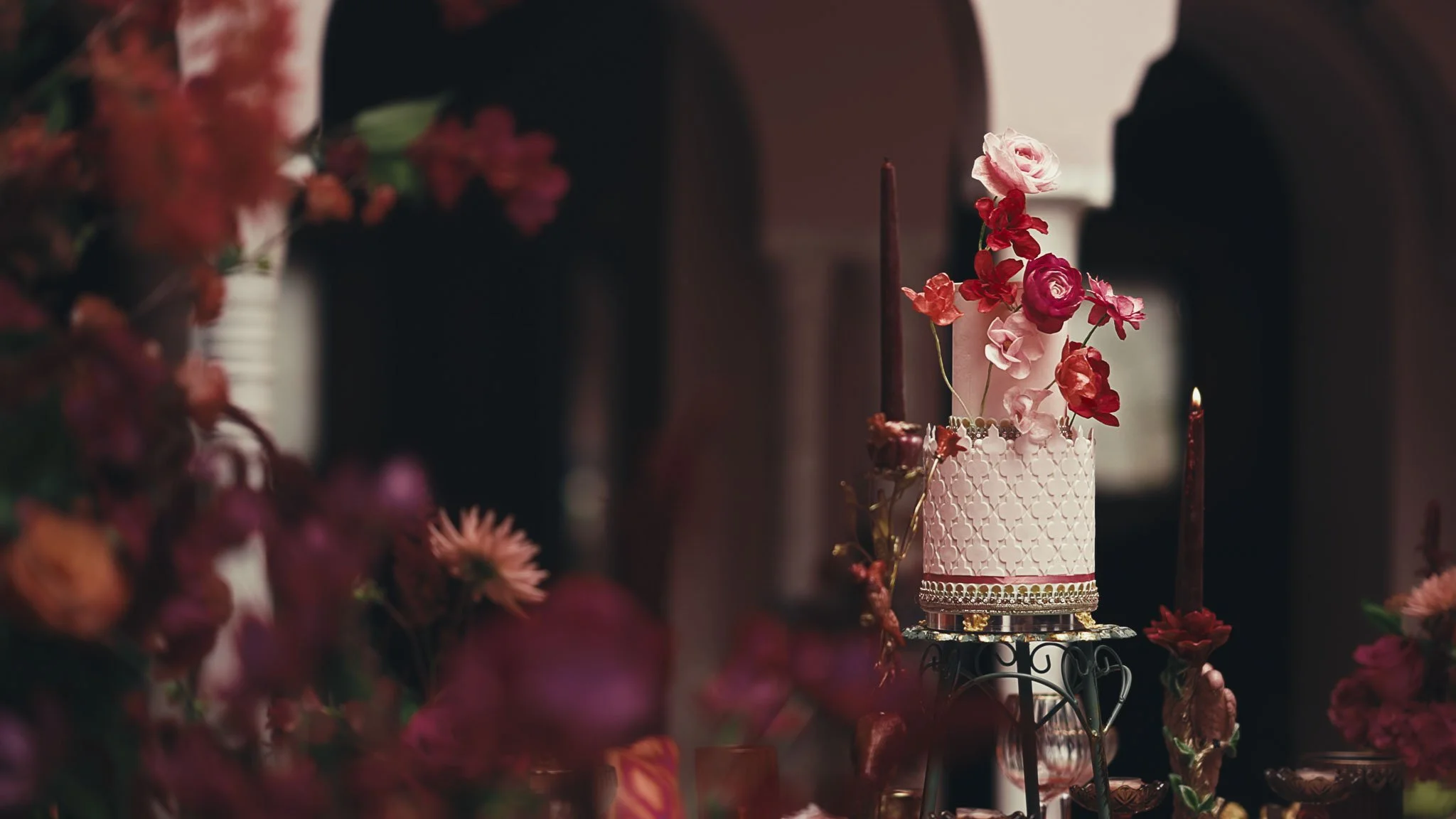 A wedding videography shot from a luxury black-tie wedding at Port Lympne Hotel, captured by videographer Luke Batchelor Productions.