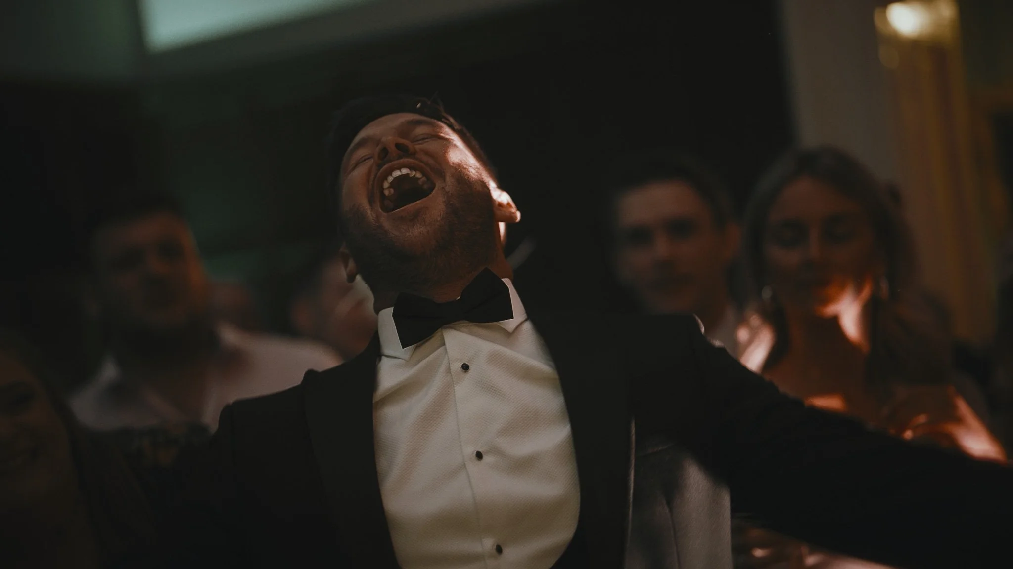 A cinematic wedding videography shot from a Pylewell Park wedding in Hampshire, captured by Luke Batchelor Productions.