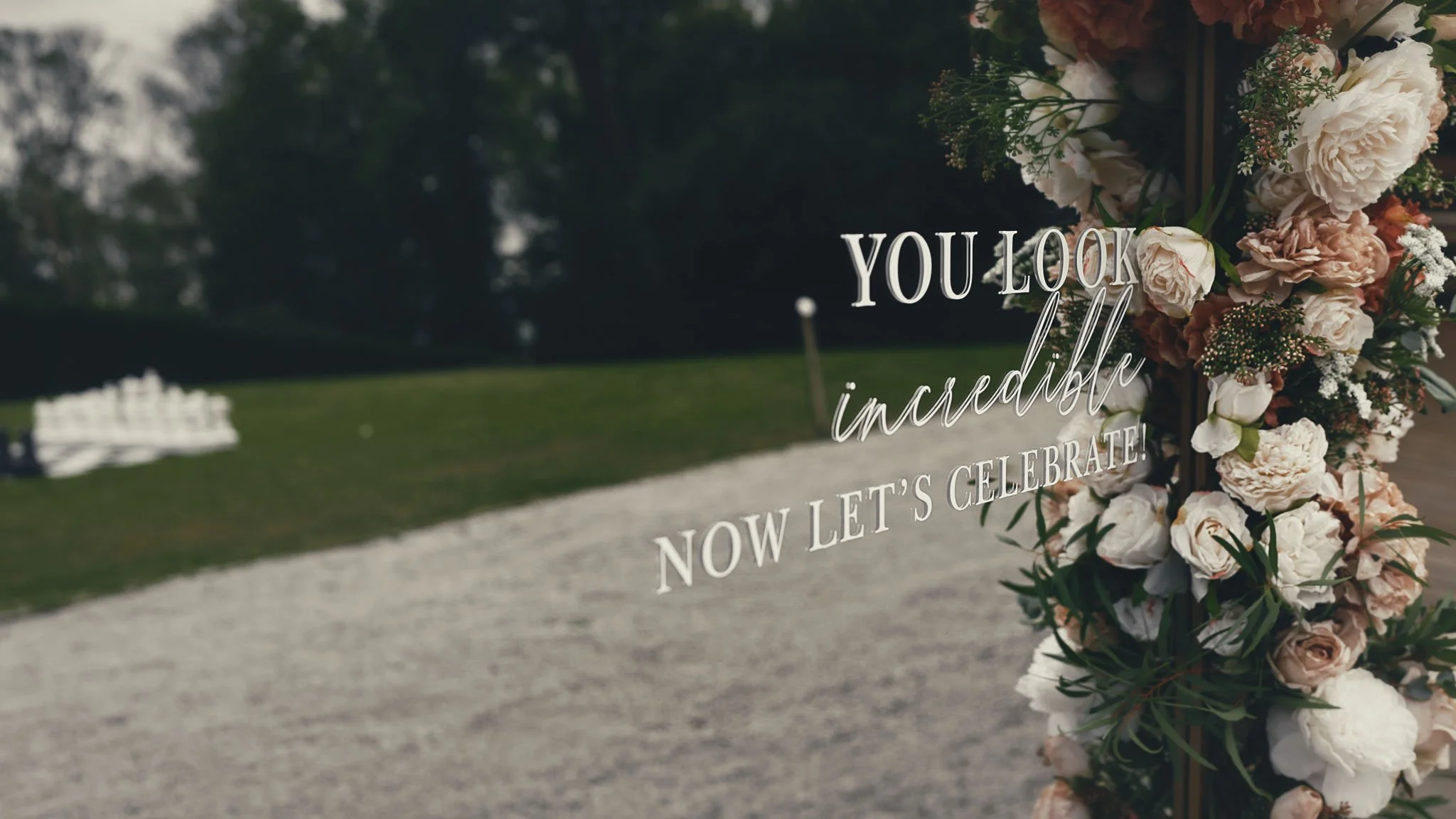 A wedding videography shot from a luxury black-tie wedding at Port Lympne Hotel, captured by videographer Luke Batchelor Productions.