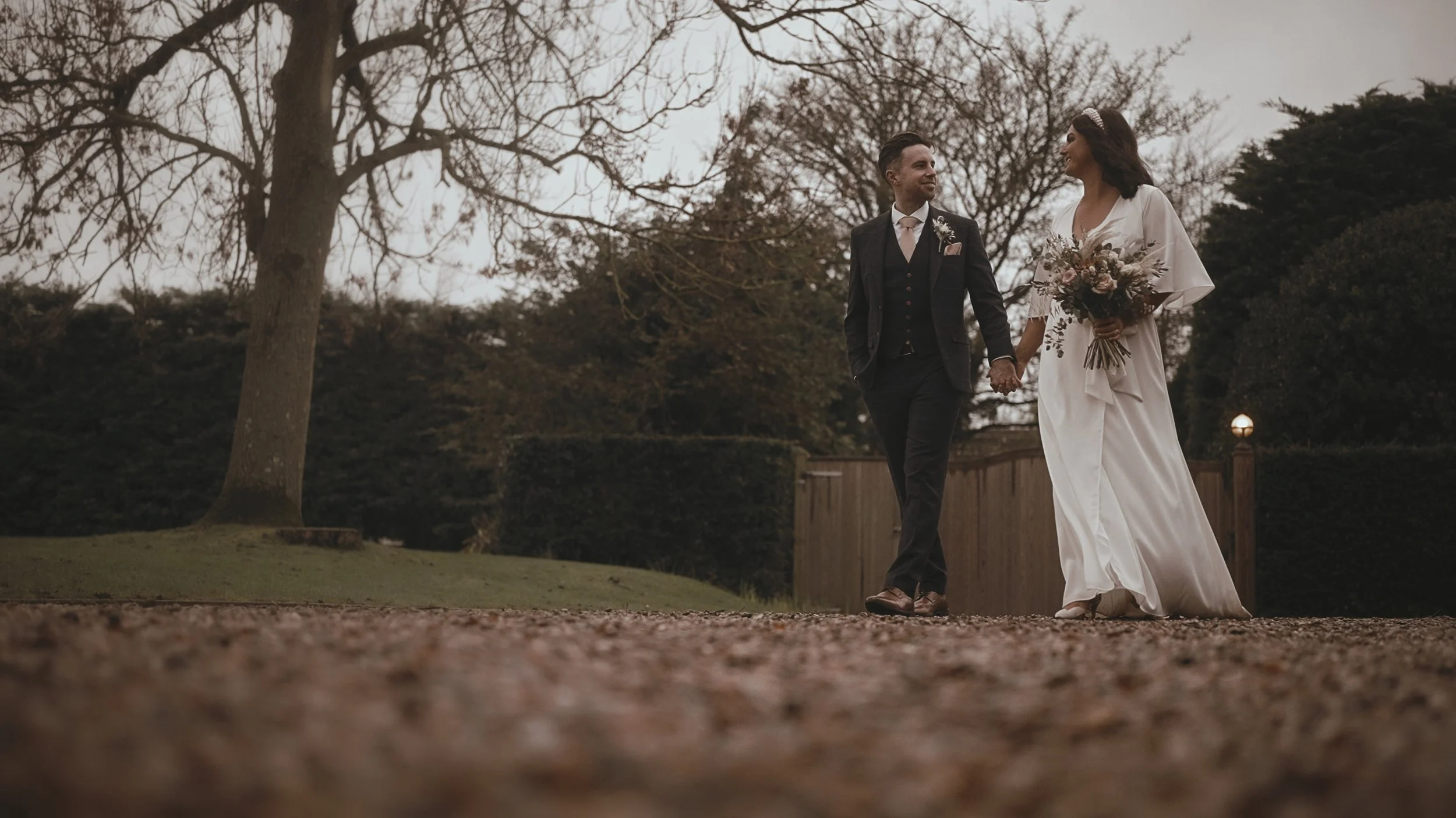 An image of a wedding at Winters Barns, captured by Kent wedding videographer Luke Batchelor Productions.