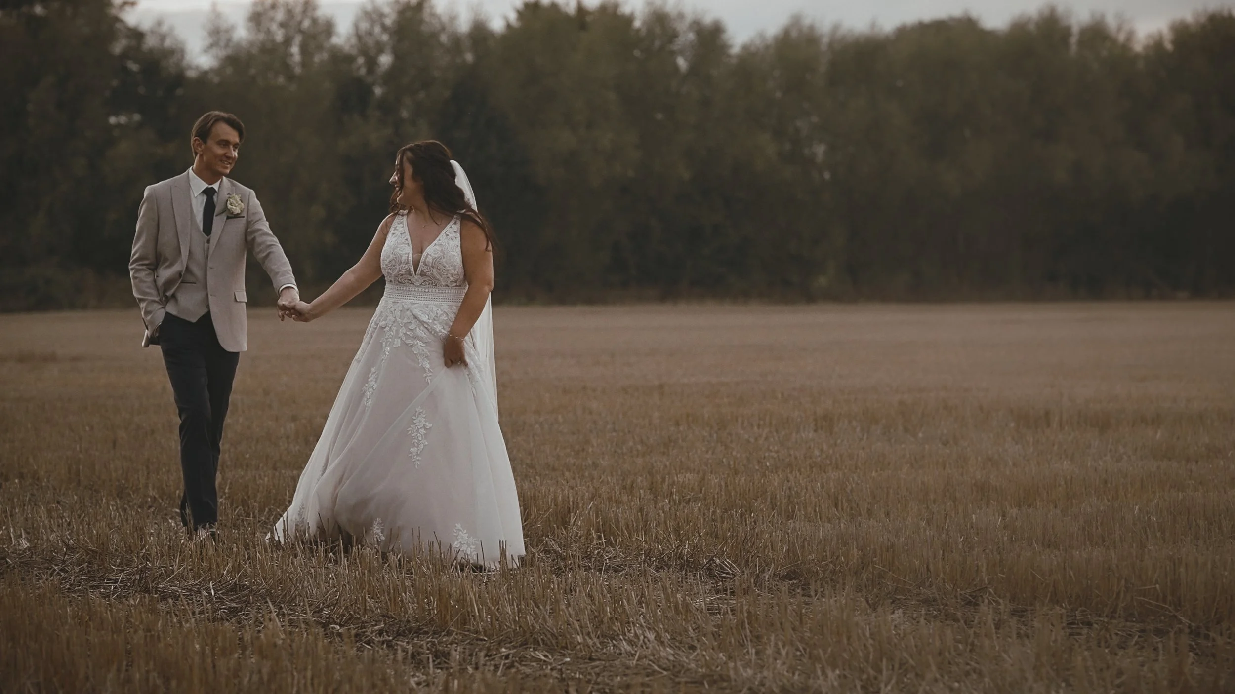 An image of a wedding at Winters Barns, captured by Kent wedding videographer Luke Batchelor Productions.