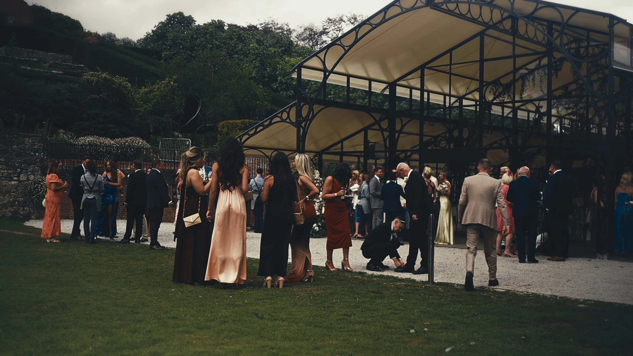 An editorial style wedding videography shot from a Buckinghamshire wedding, captured by videographer Luke Batchelor Productions.