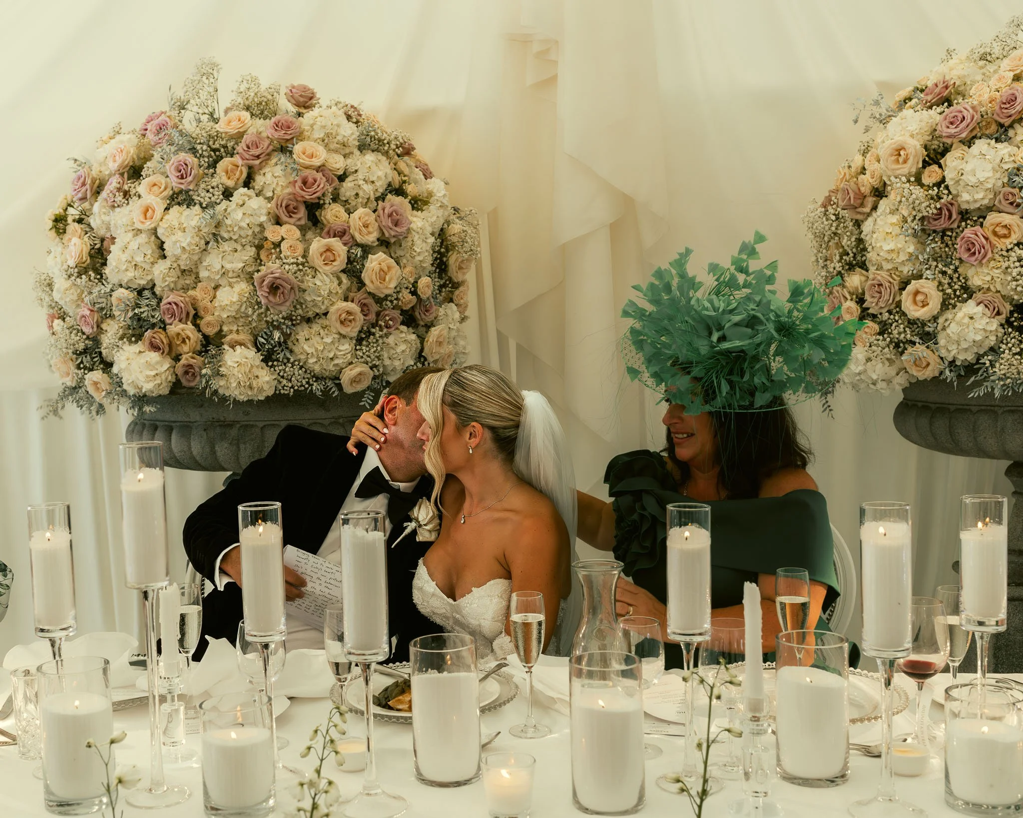 A luxury Eastwell Manor wedding, filmed and photographed by Kent wedding videographer Luke Batchelor Productions.