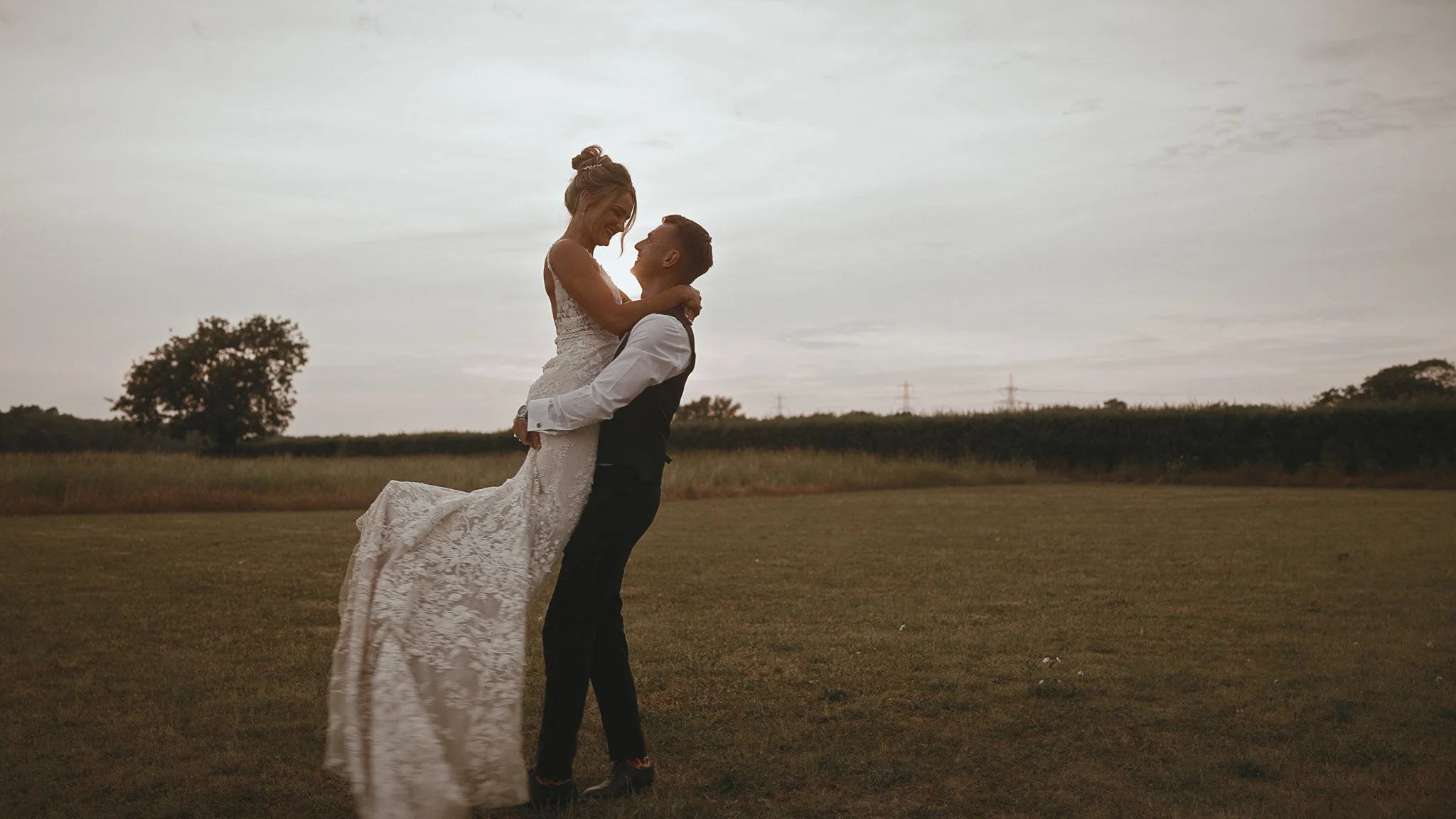 An image of a wedding in Norfolk, captured by wedding videographer Luke Batchelor Productions.
