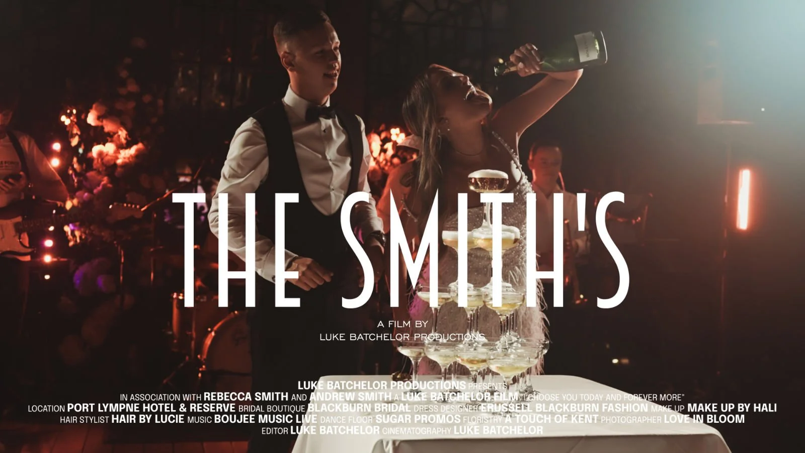 A cinematic wedding film telling the story of The Smith's who were married during their black-tie wedding at port Lympne Hotel & Reserve in kent, UK.