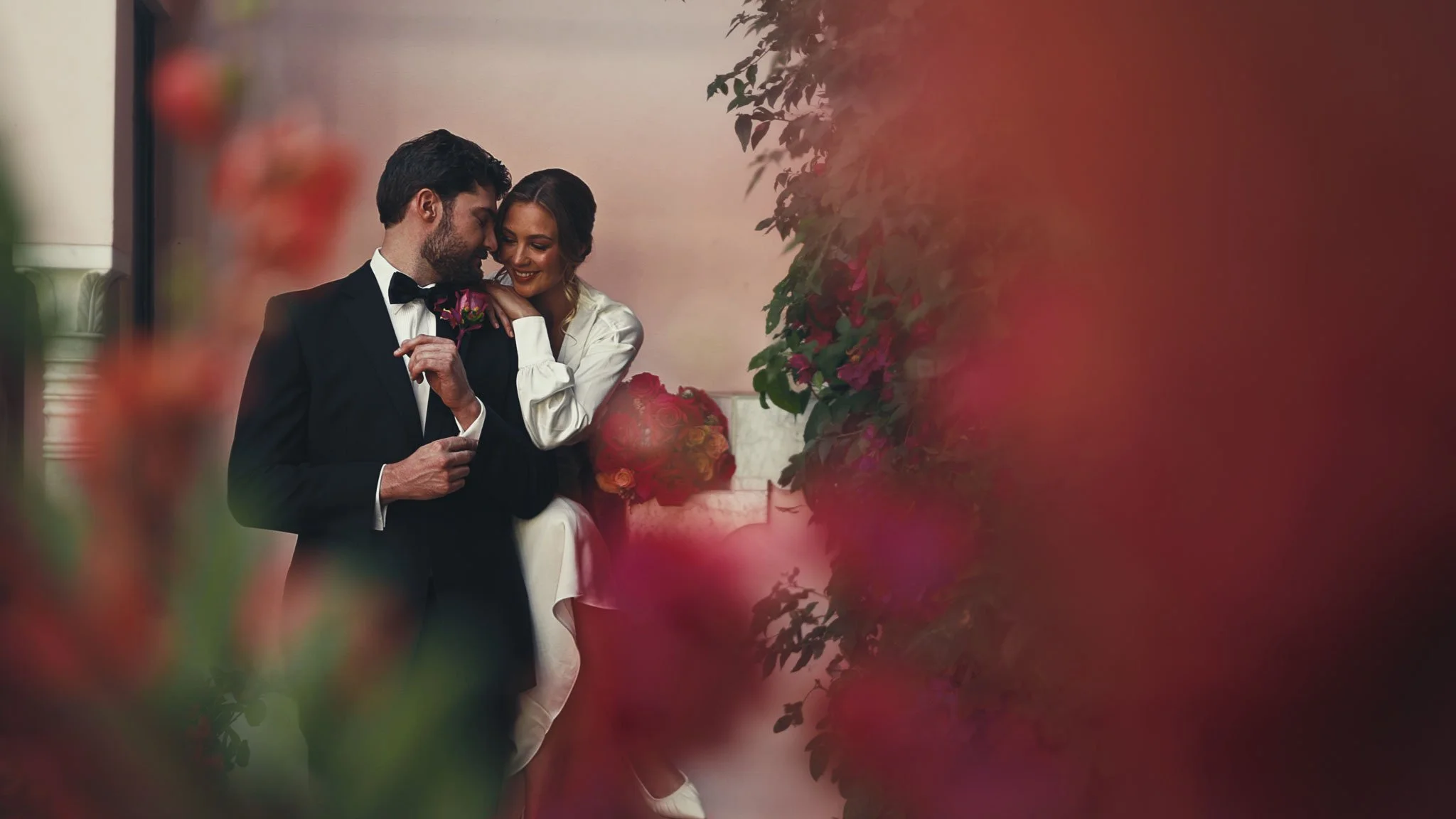 A wedding videography shot from a luxury black-tie wedding at Port Lympne Hotel, captured by videographer Luke Batchelor Productions.