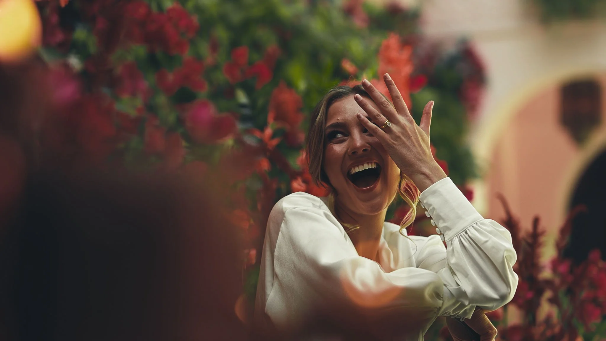 A wedding videography shot from a luxury black-tie wedding at Port Lympne Hotel, captured by videographer Luke Batchelor Productions.