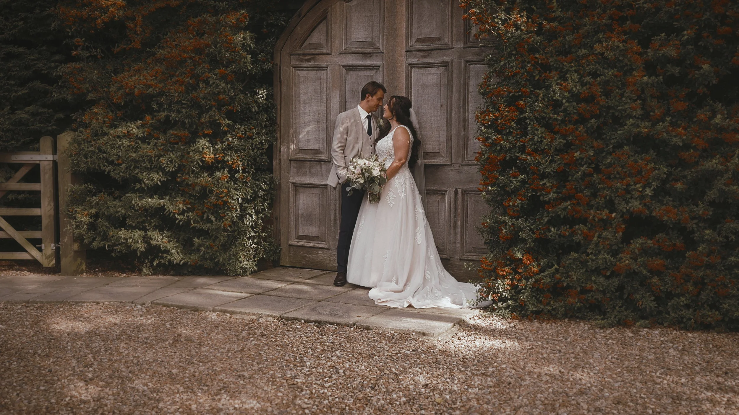 An image of a wedding at Winters Barns, captured by Kent wedding videographer Luke Batchelor Productions.