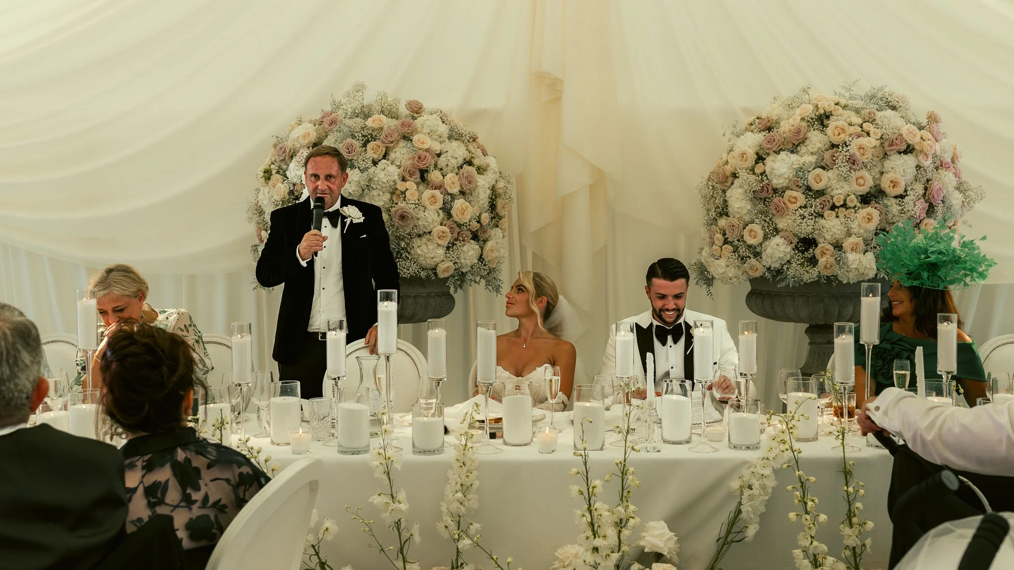 A luxury Eastwell Manor wedding, filmed and photographed by Kent wedding videographer Luke Batchelor Productions.