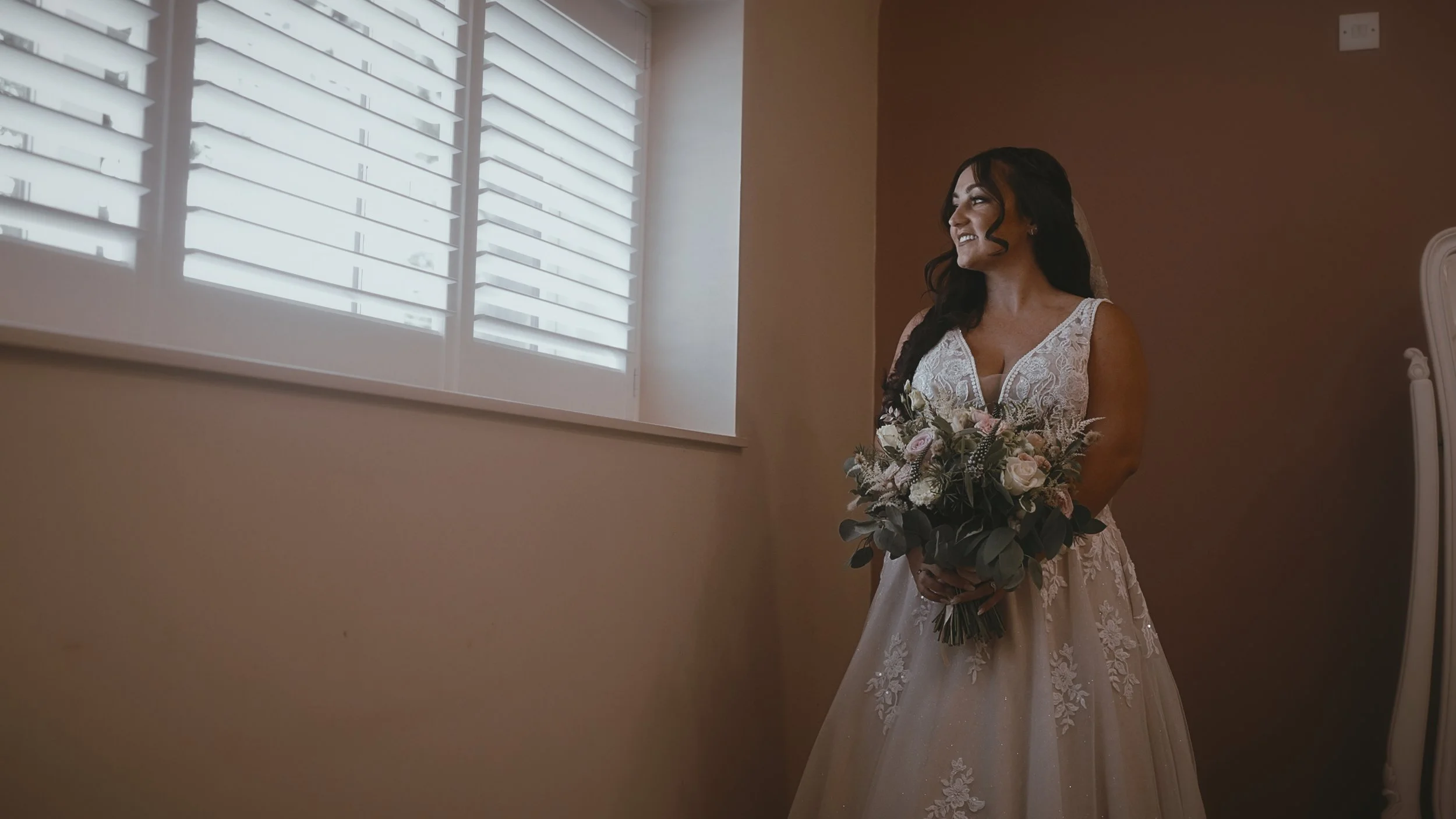 An image of a wedding at Winters Barns, captured by Kent wedding videographer Luke Batchelor Productions.