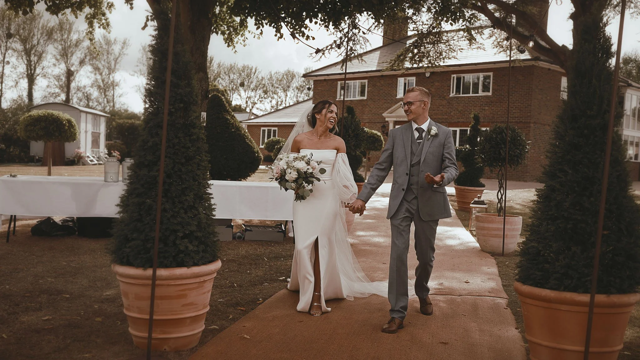 A luxury marquee wedding filmed by UK wedding videographer Luke Batchelor Productions
