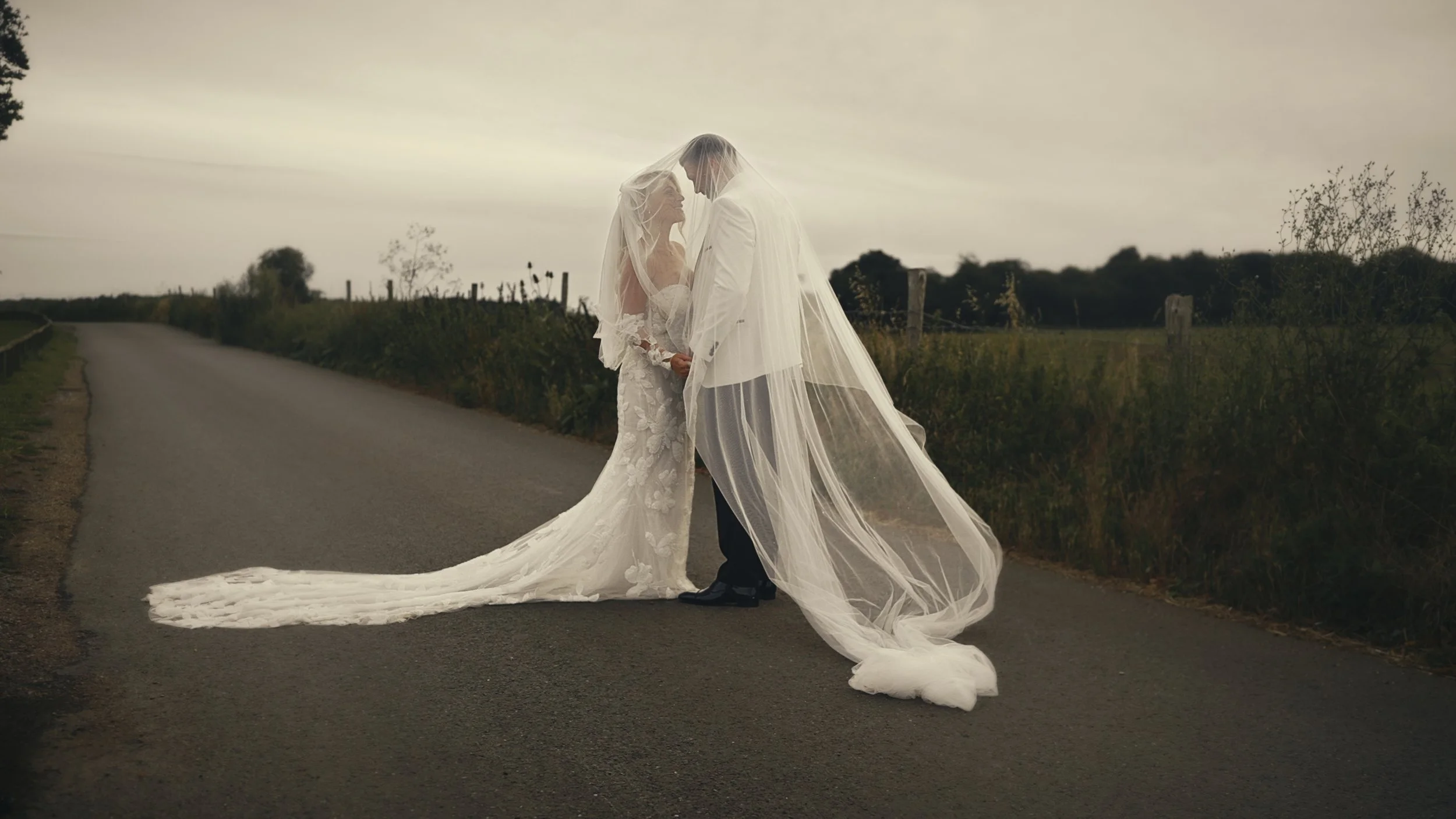 An editorial wedding videography shot, created by UK & Destination wedding videographer Luke Batchelor Productions