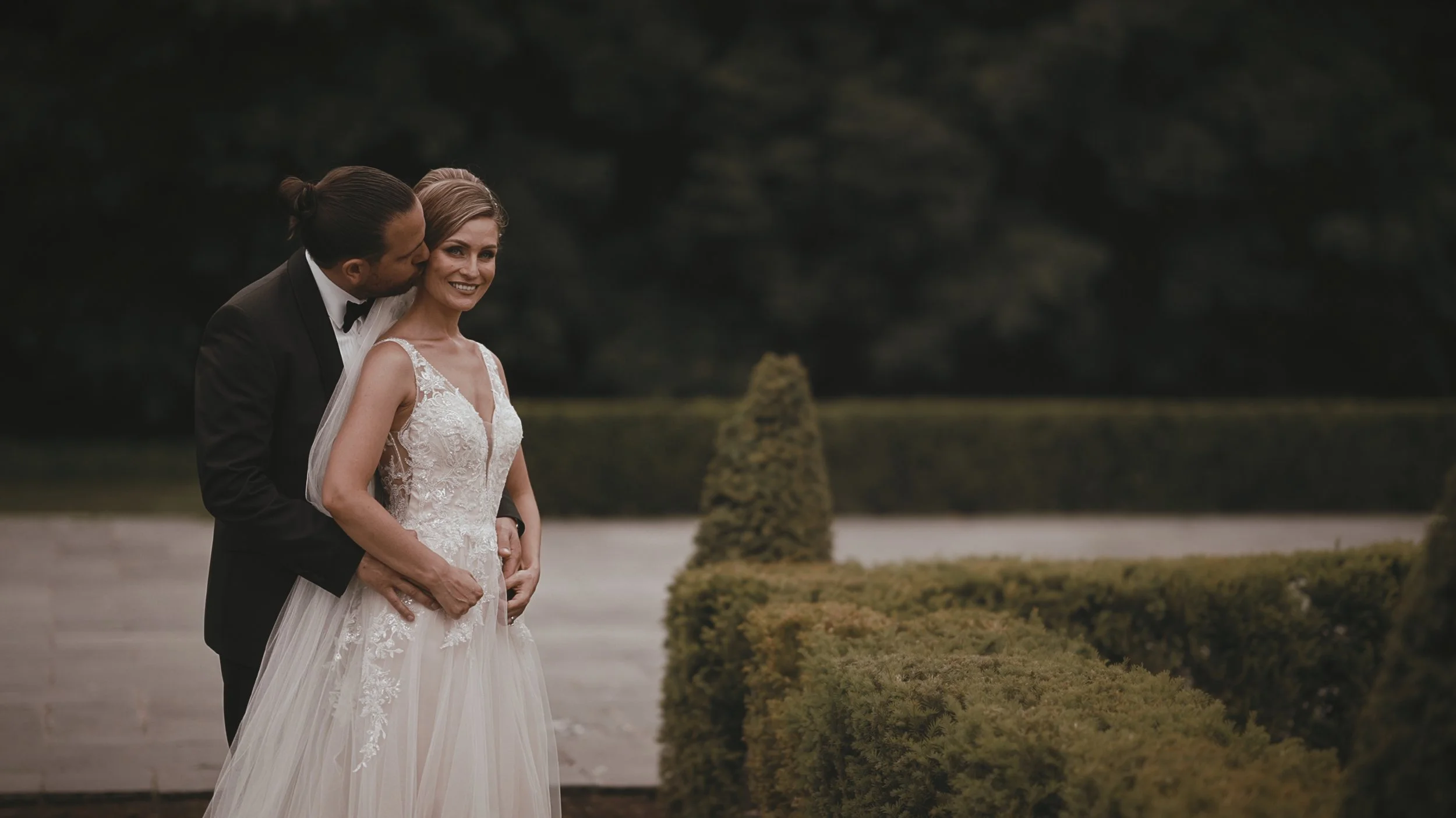 A cinematic wedding videography shot from the Goodnestone Park wedding venue in Kent, filmed by Luke Batchelor Productions.
