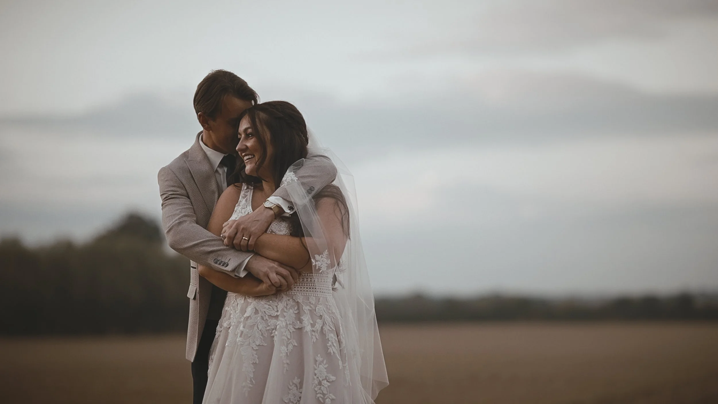 An image of a wedding at Winters Barns, captured by Kent wedding videographer Luke Batchelor Productions.