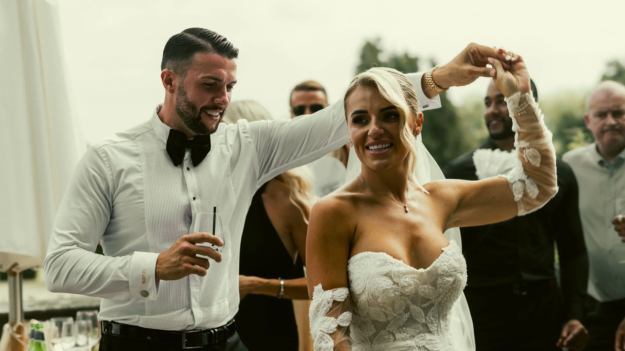 A luxury Eastwell Manor wedding, filmed and photographed by Kent wedding videographer Luke Batchelor Productions.