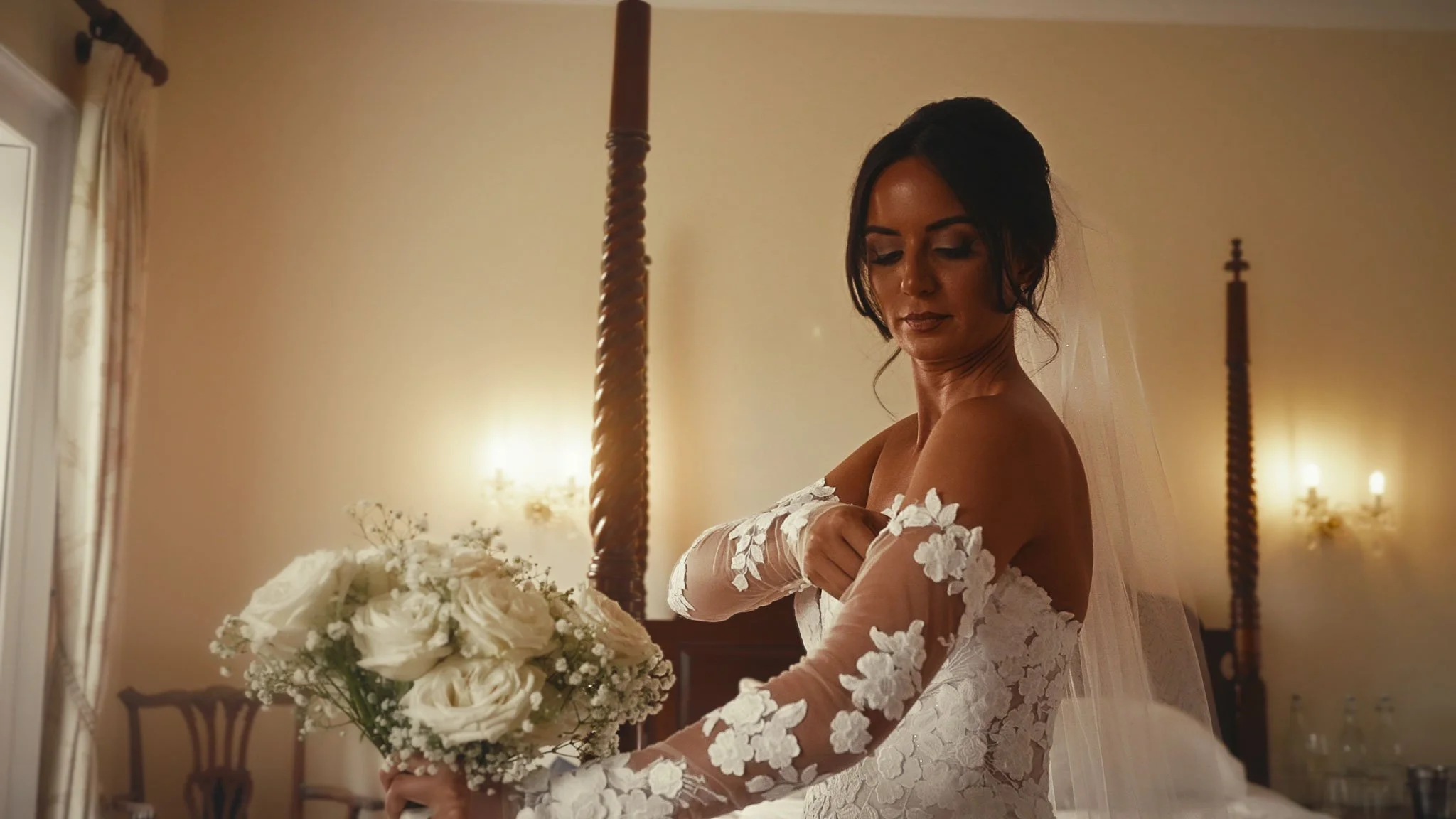 An editorial style wedding videography shot from a Buckinghamshire wedding, captured by videographer Luke Batchelor Productions.