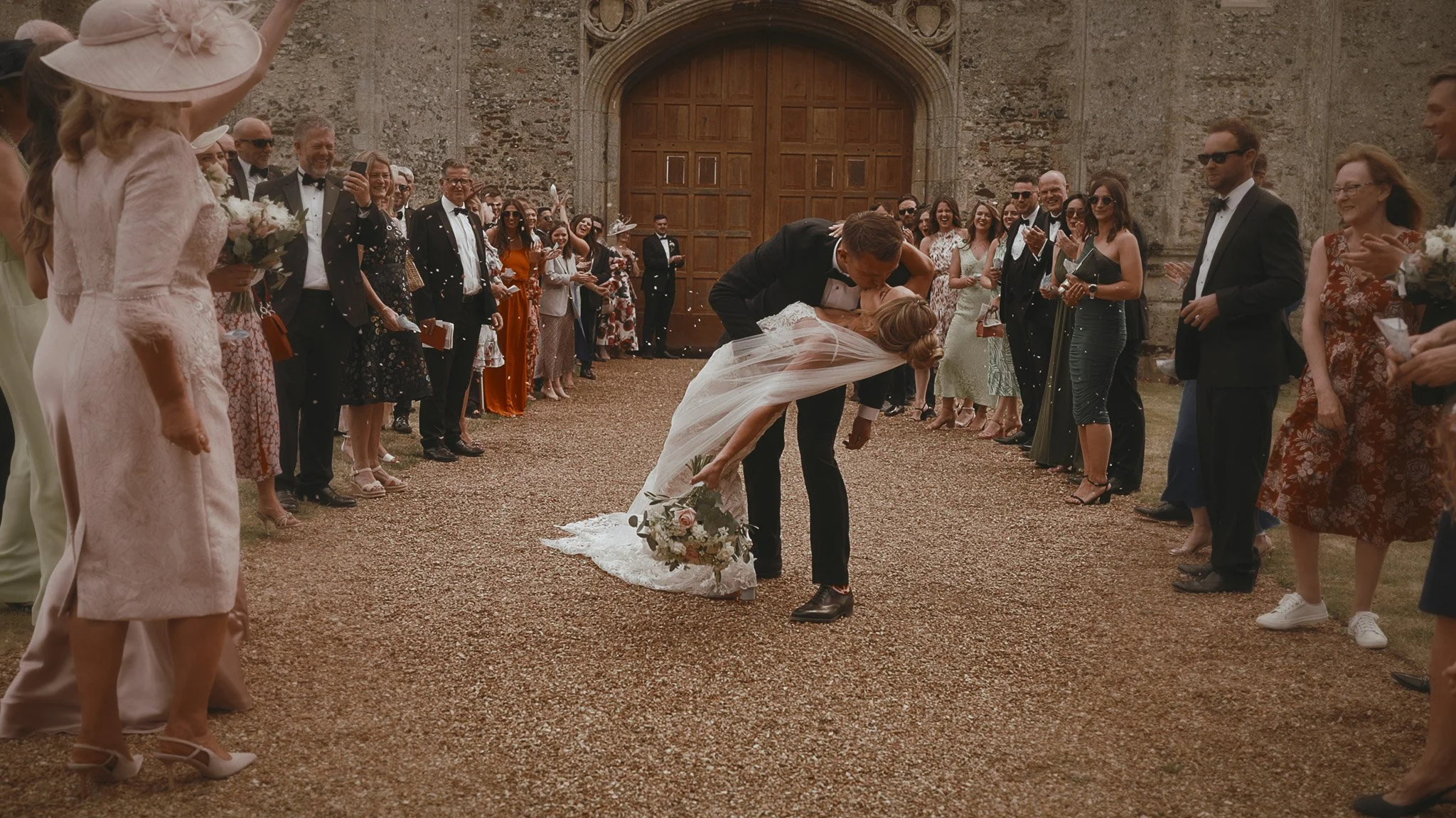 An image of a wedding in Norfolk, captured by wedding videographer Luke Batchelor Productions.