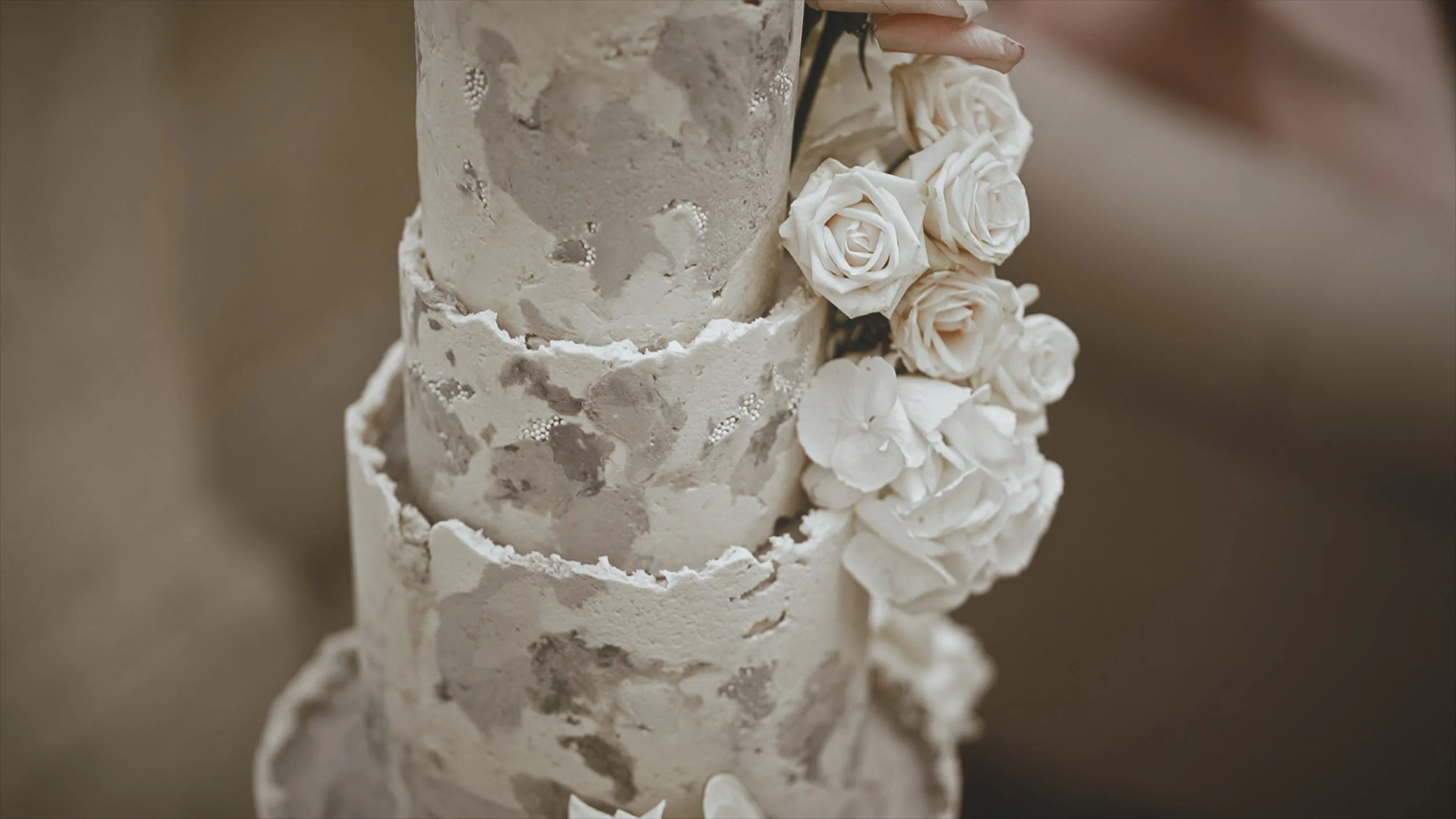 A cinematic wedding videography shot from a Pylewell Park wedding in Hampshire, captured by Luke Batchelor Productions.