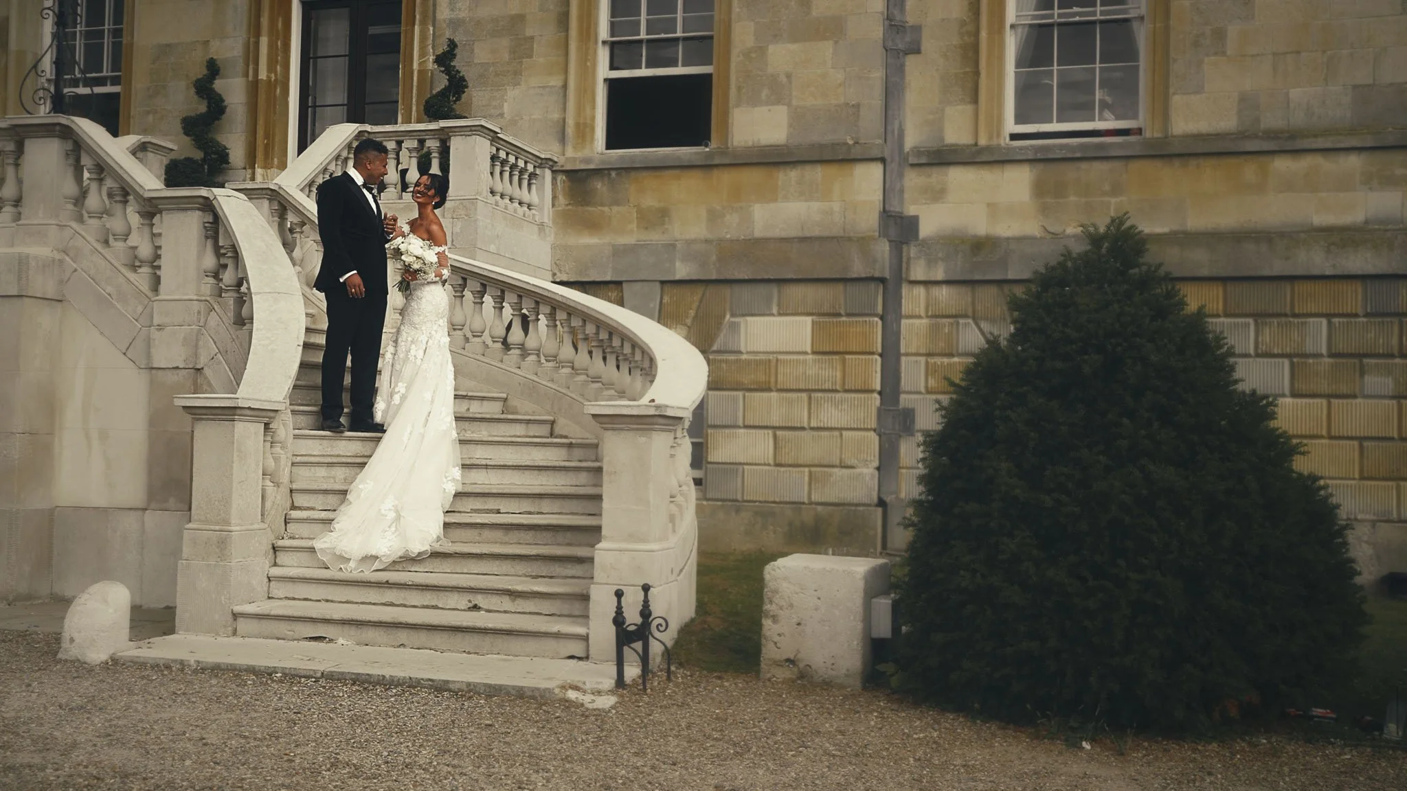An editorial style wedding videography shot from a Buckinghamshire wedding, captured by videographer Luke Batchelor Productions.