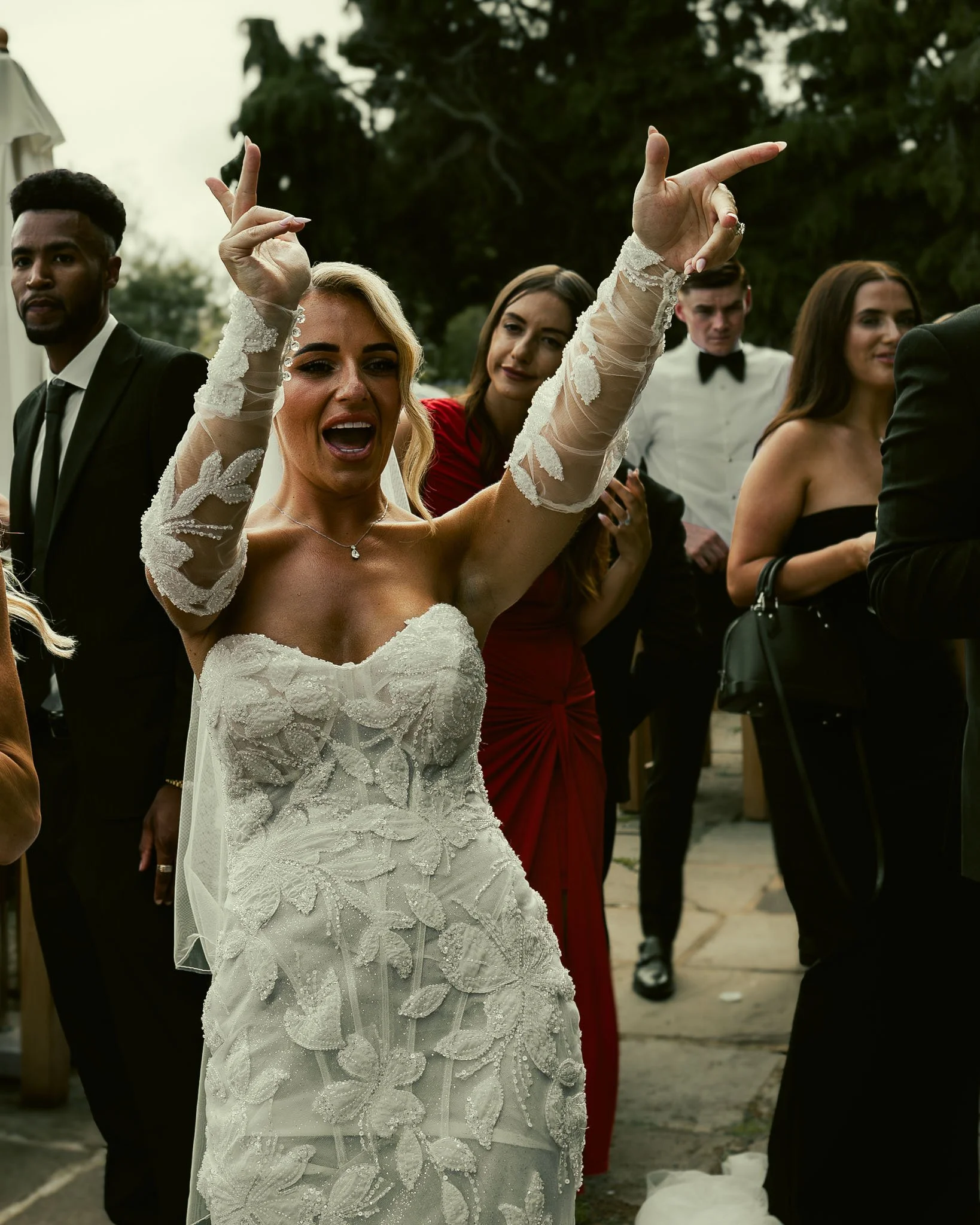 An image of a wedding at Eastwell Manor, captured by wedding photographer and videographer Luke Batchelor Productions.