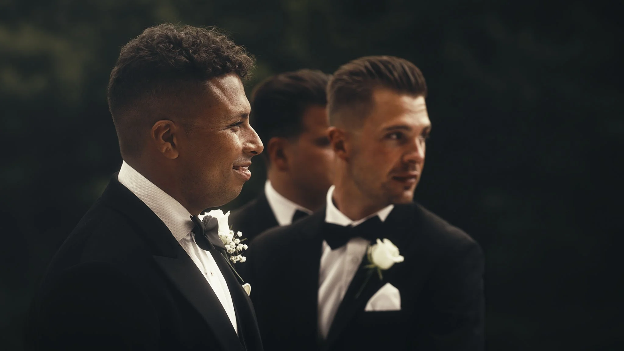 A cinematic wedding videography still from a luxury wedding at Botleys Mansion in Surrey, captured by Luke Batchelor Productions.
