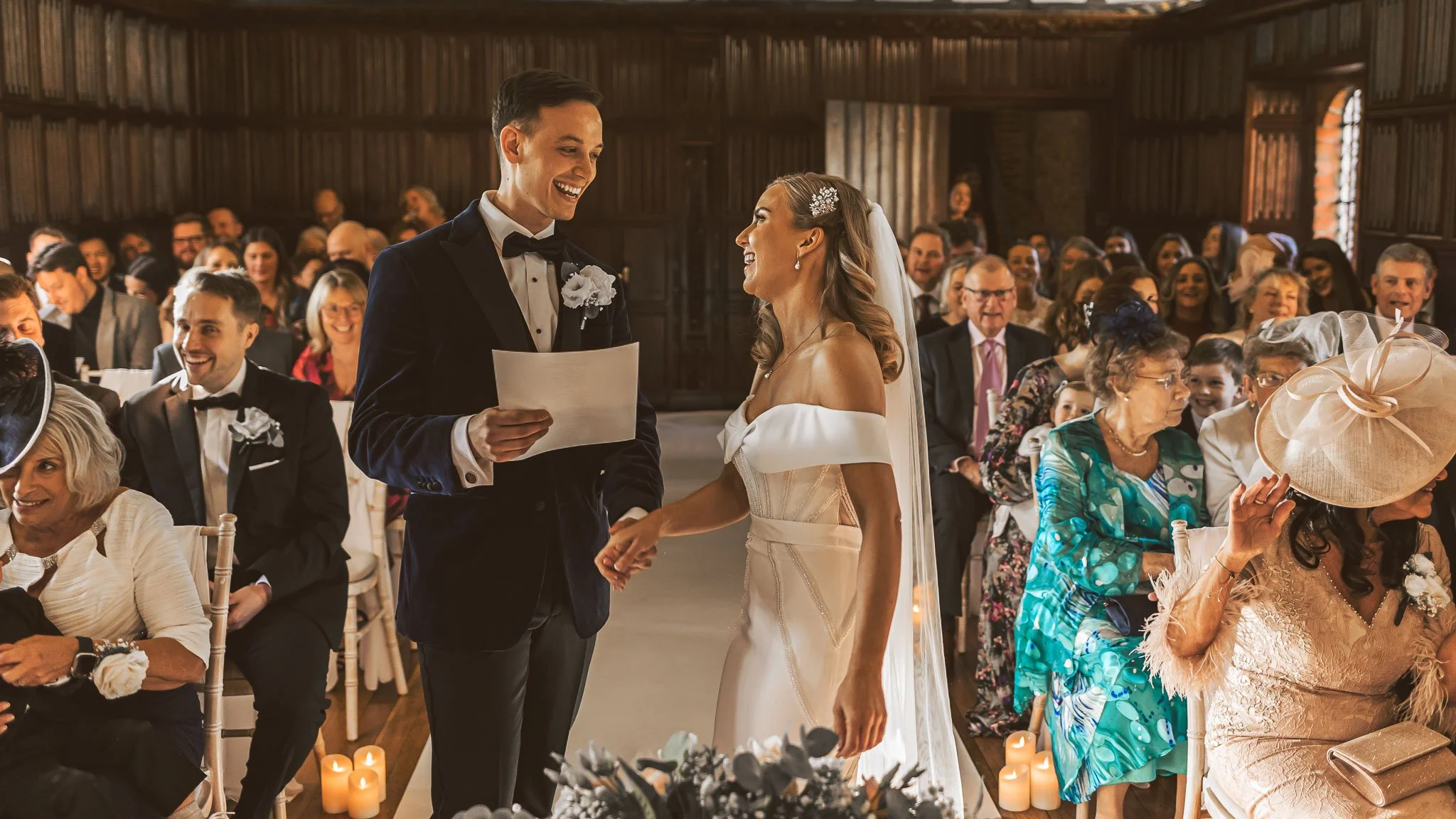 An image from a luxury UK wedding, captured by a wedding photography and videography team from Luke Batchelor Productions.