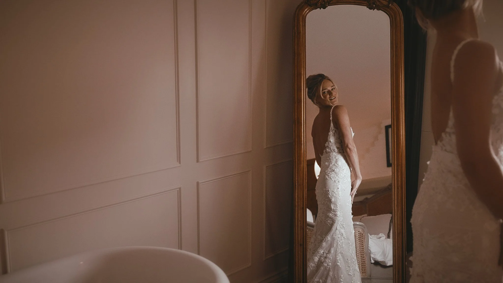A wedding videography shot from an Oxnead Hall wedding, captured by Norfolk videographer Luke Batchelor Productions.